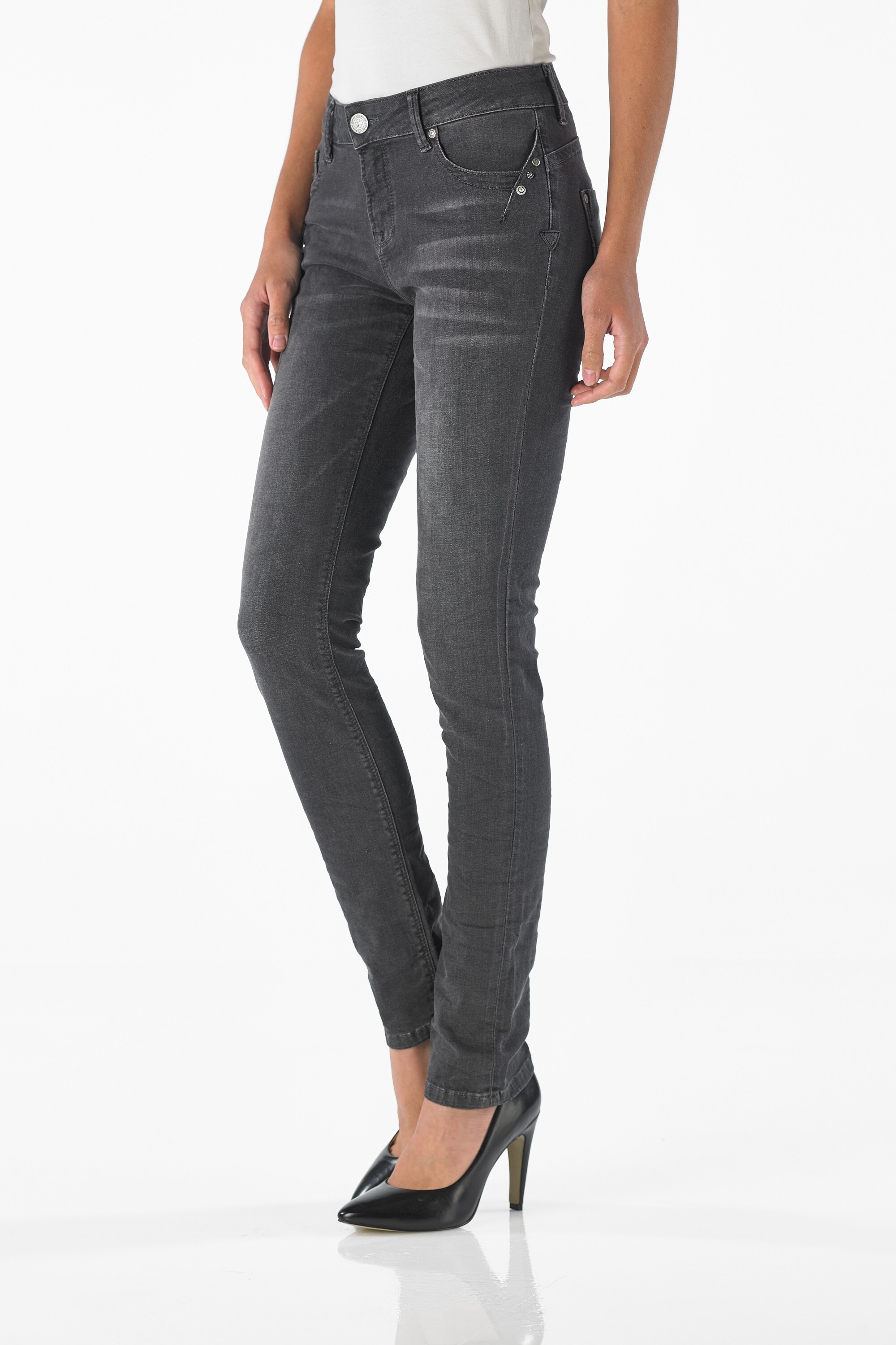 Sunny - Highwaist Slim (Black)