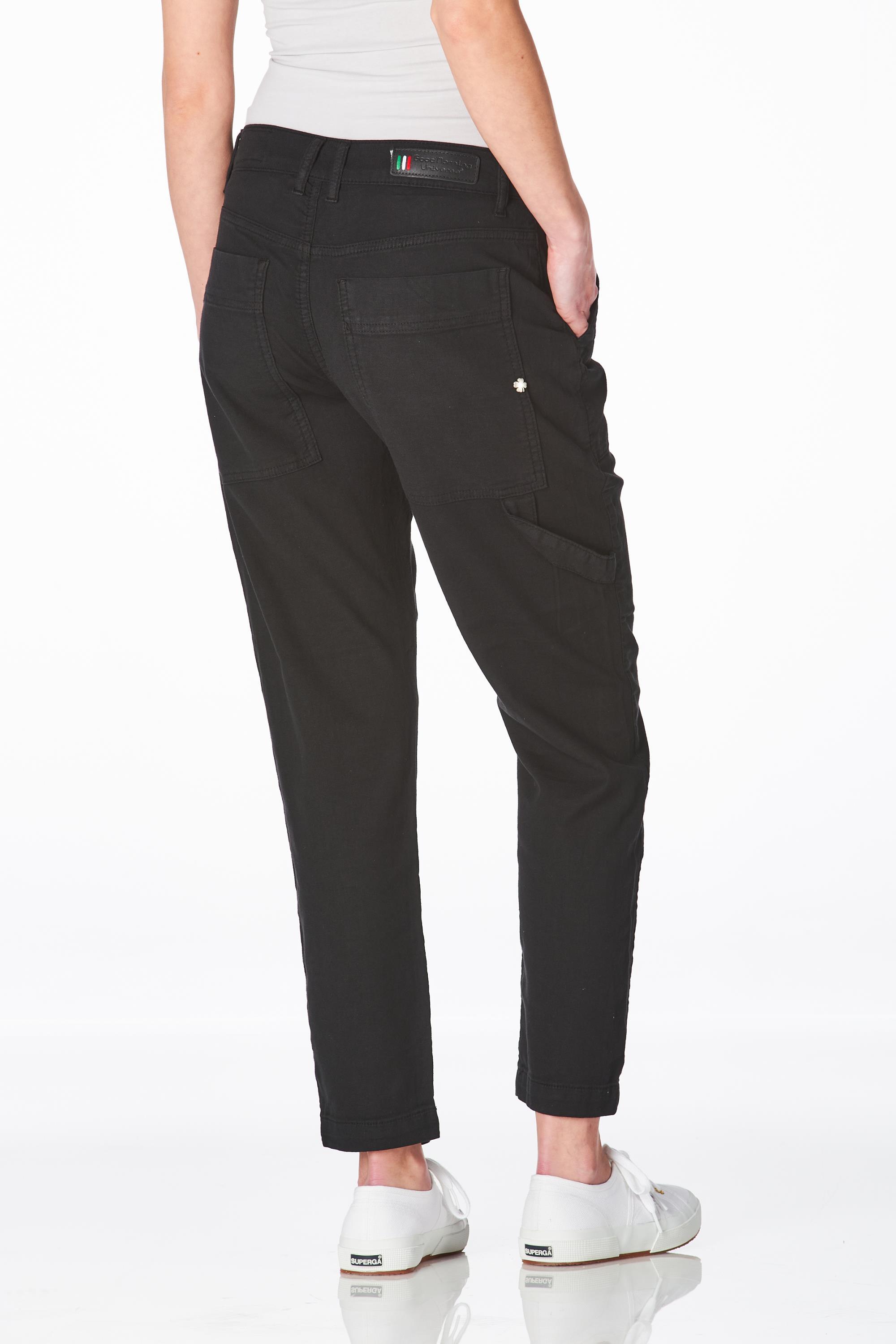 Delia worker linen black, length 27 inch