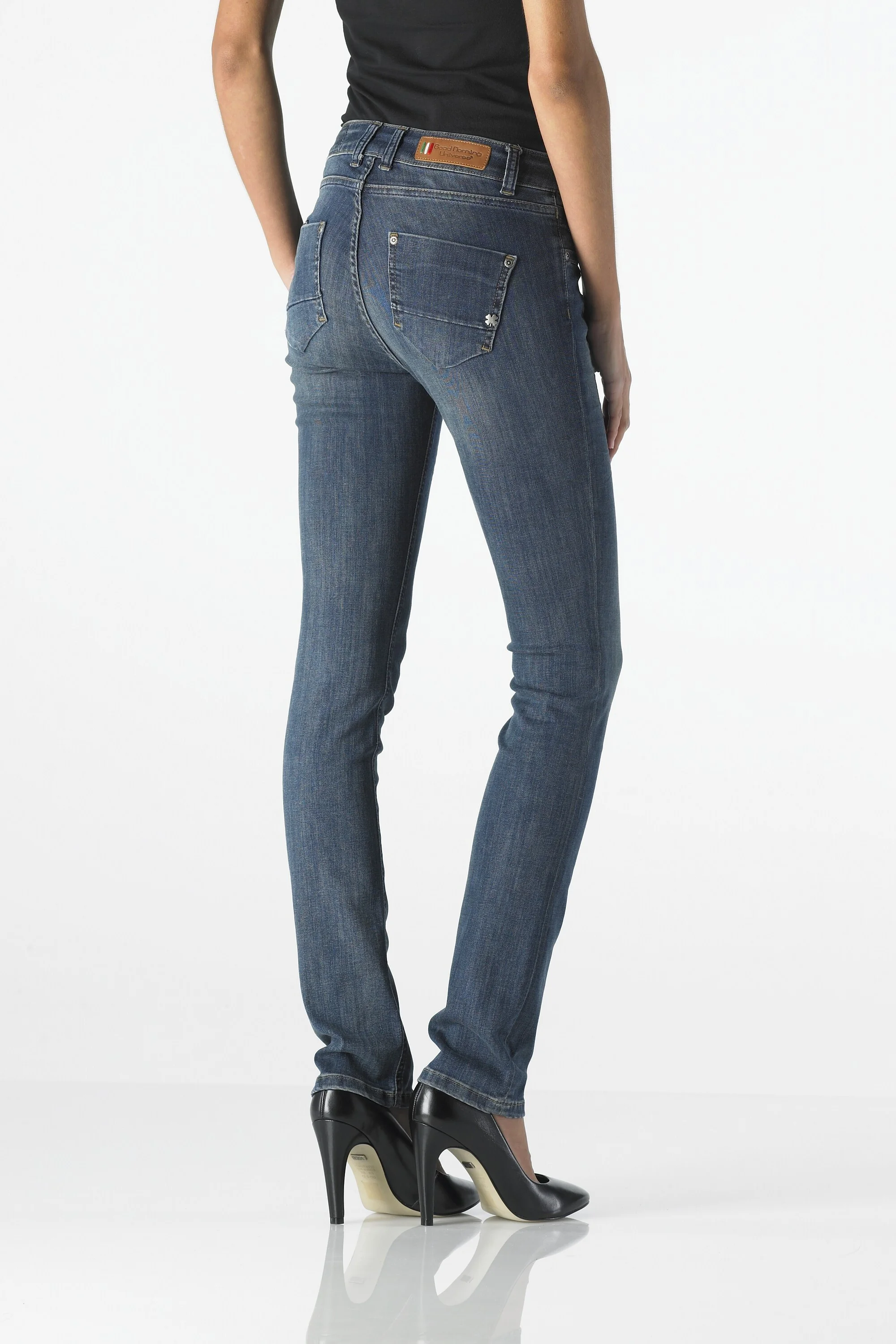 Pearl - Highwaist Slim (Dirty Super Vintage)