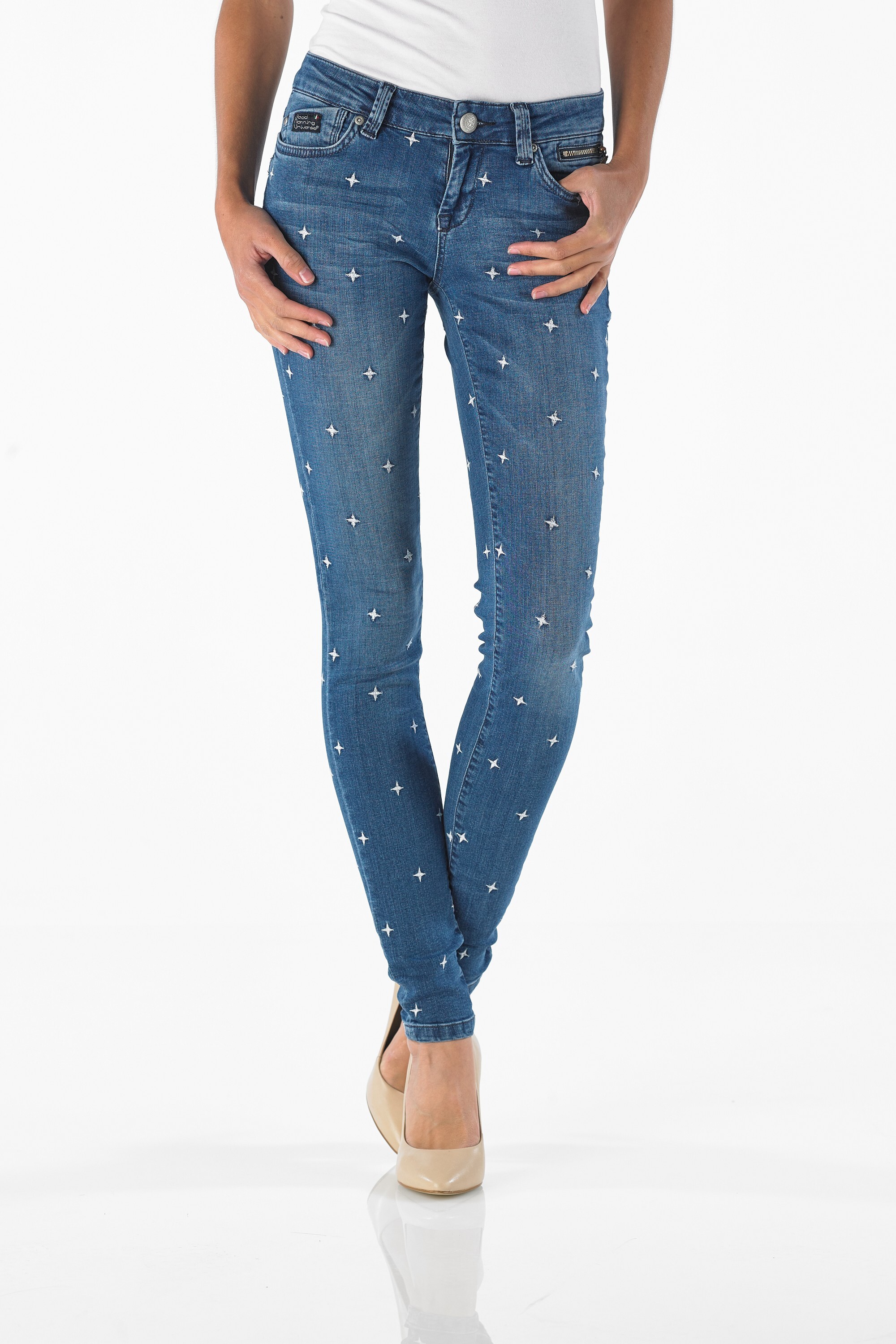 Merty - Slim (Midblue Fantasy  Embroidery)