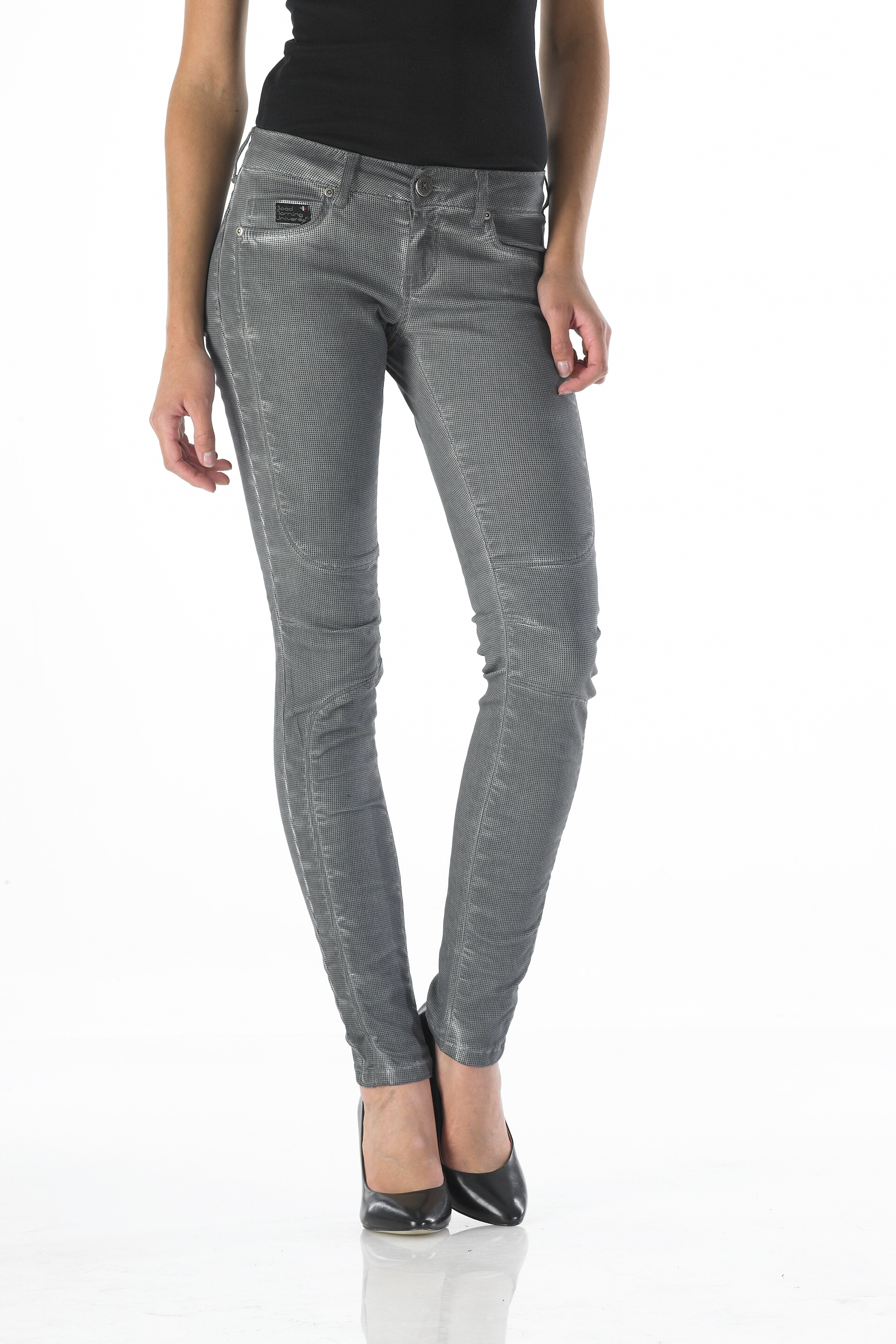 Ventura - Slim (Oil Dyed Pointed Dark Silver)