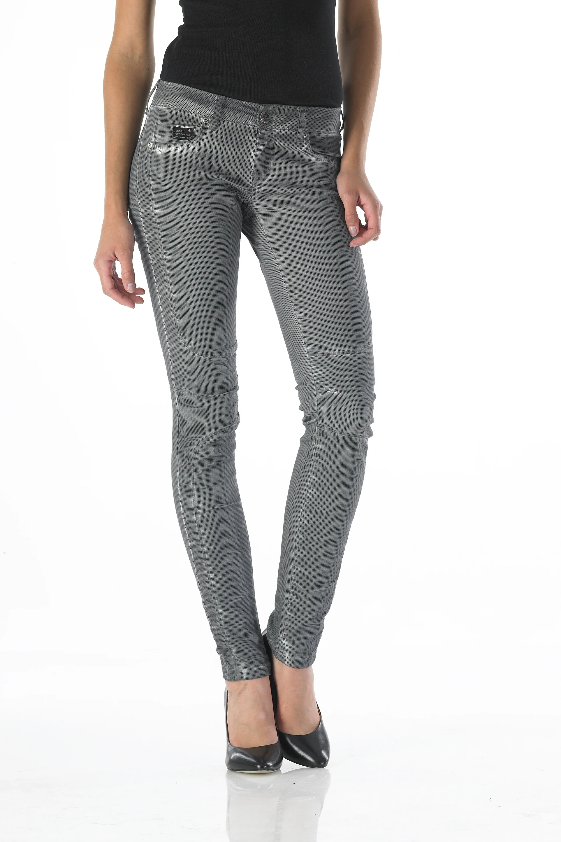 Ventura - Slim (Oil Dyed Pointed Dark Silver)