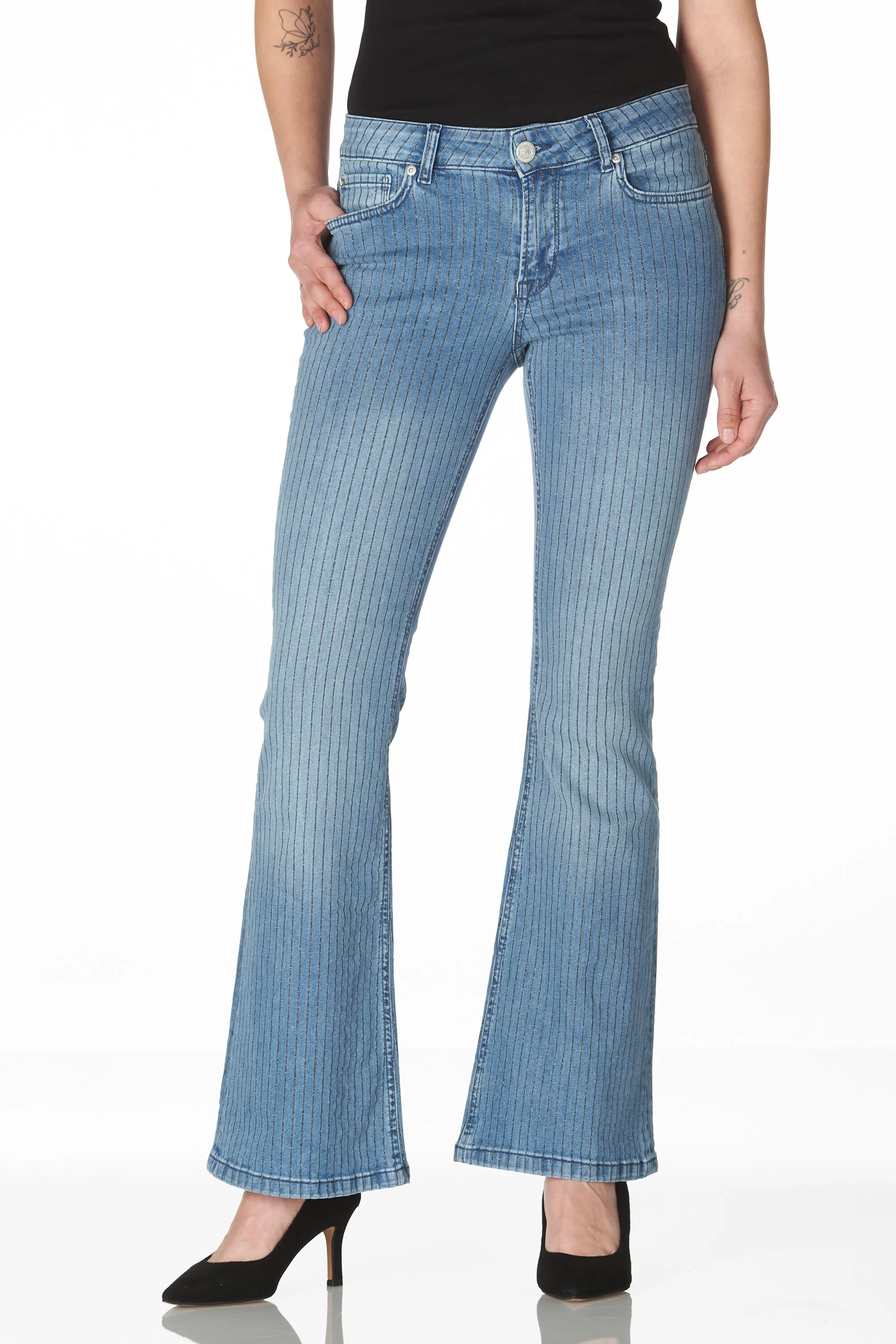 Belly denim pin stripe
