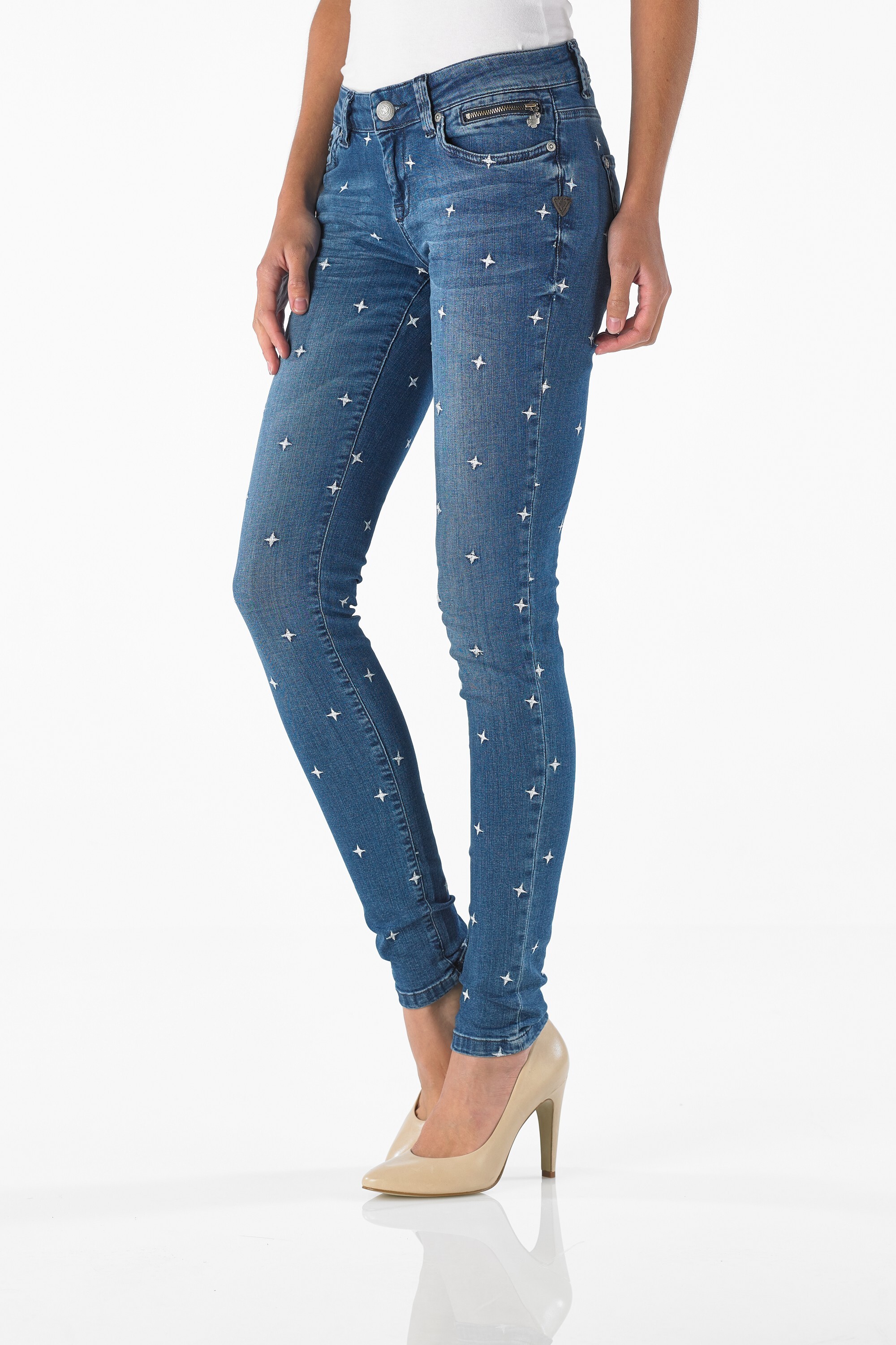Merty - Slim (Midblue Fantasy  Embroidery)