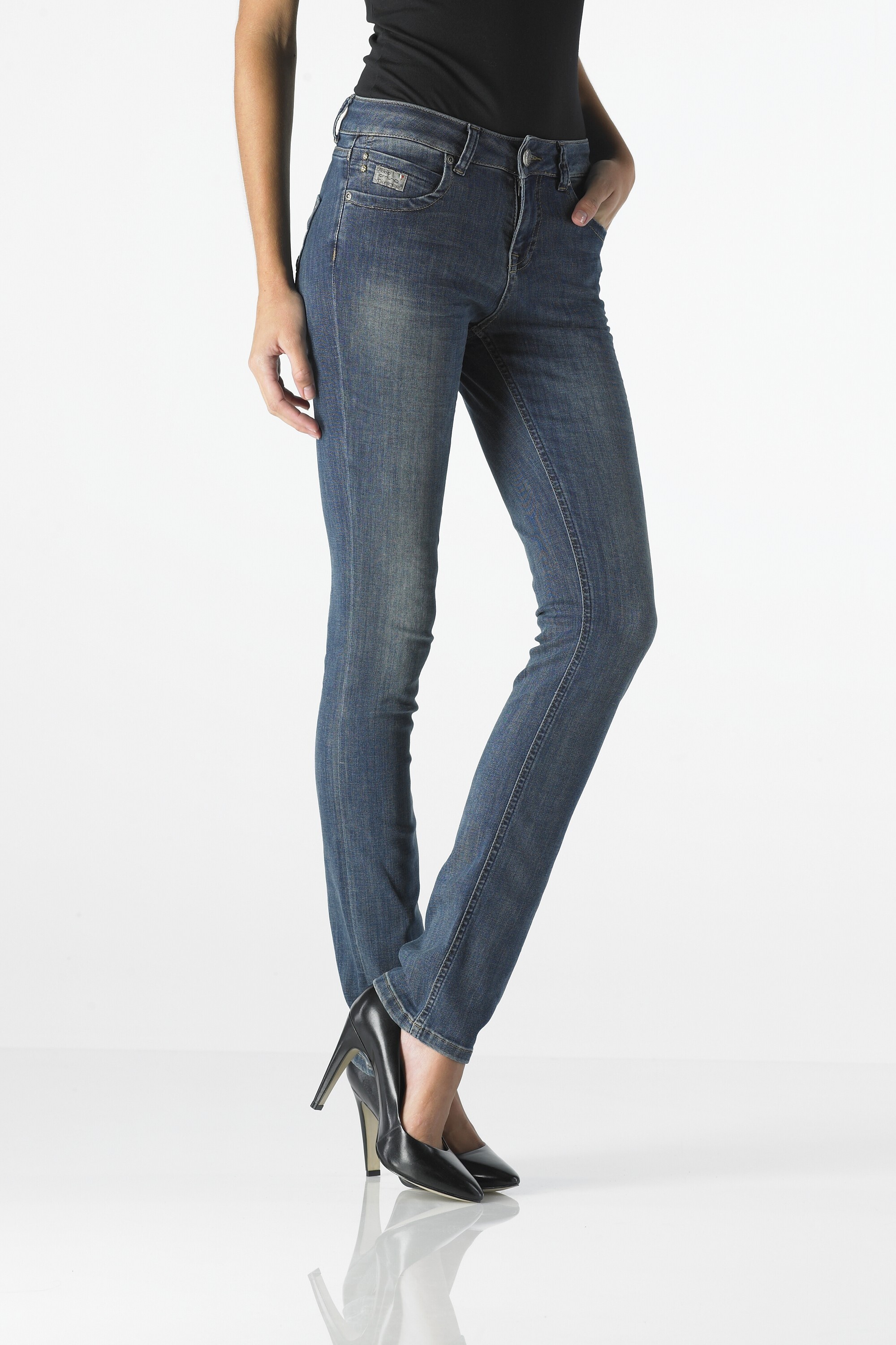 Pearl - Highwaist Slim (Dirty Super Vintage)