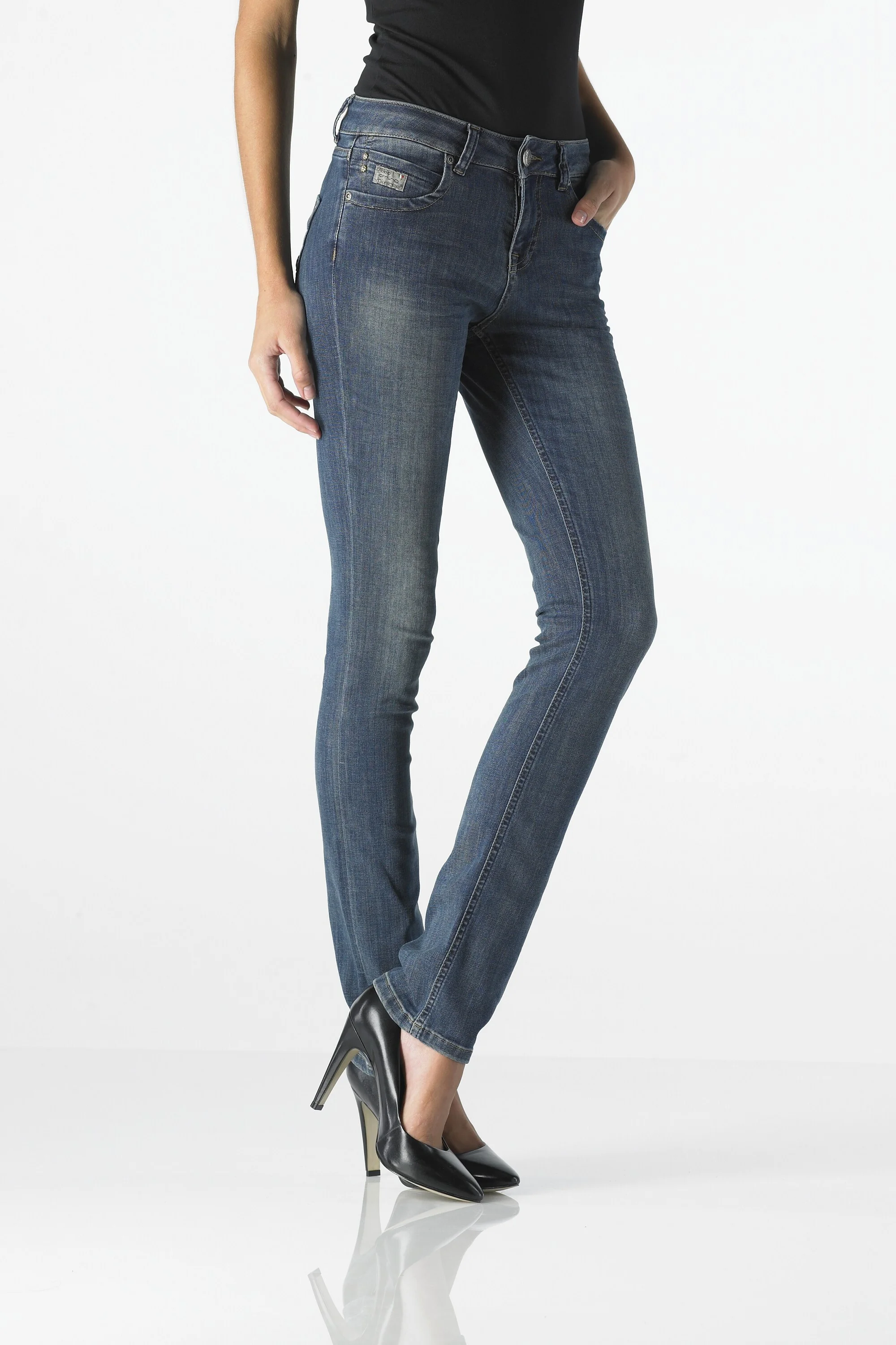 Pearl - Highwaist Slim (Dirty Super Vintage)