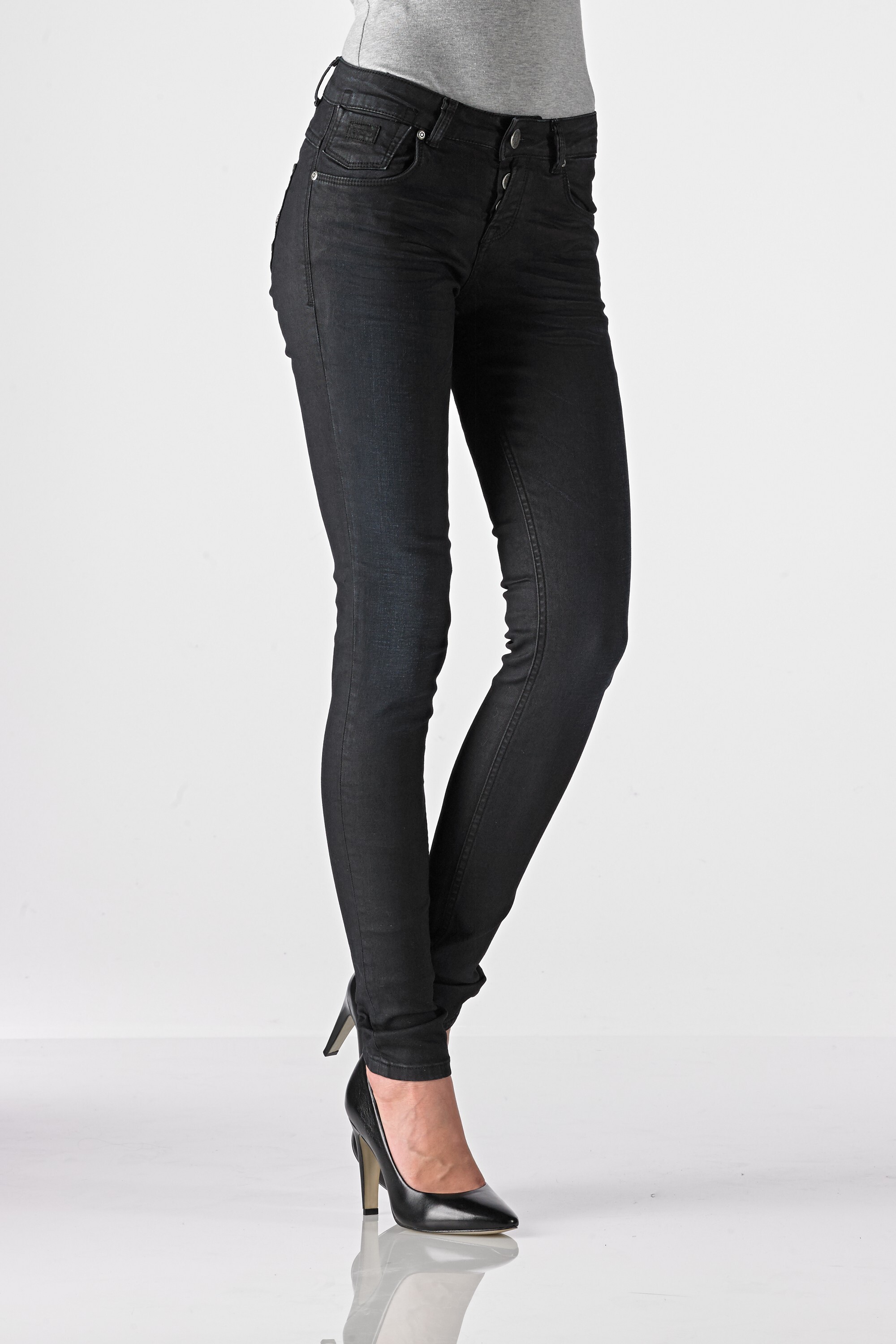 Lilly - Superslim (Black Coated Indigo)