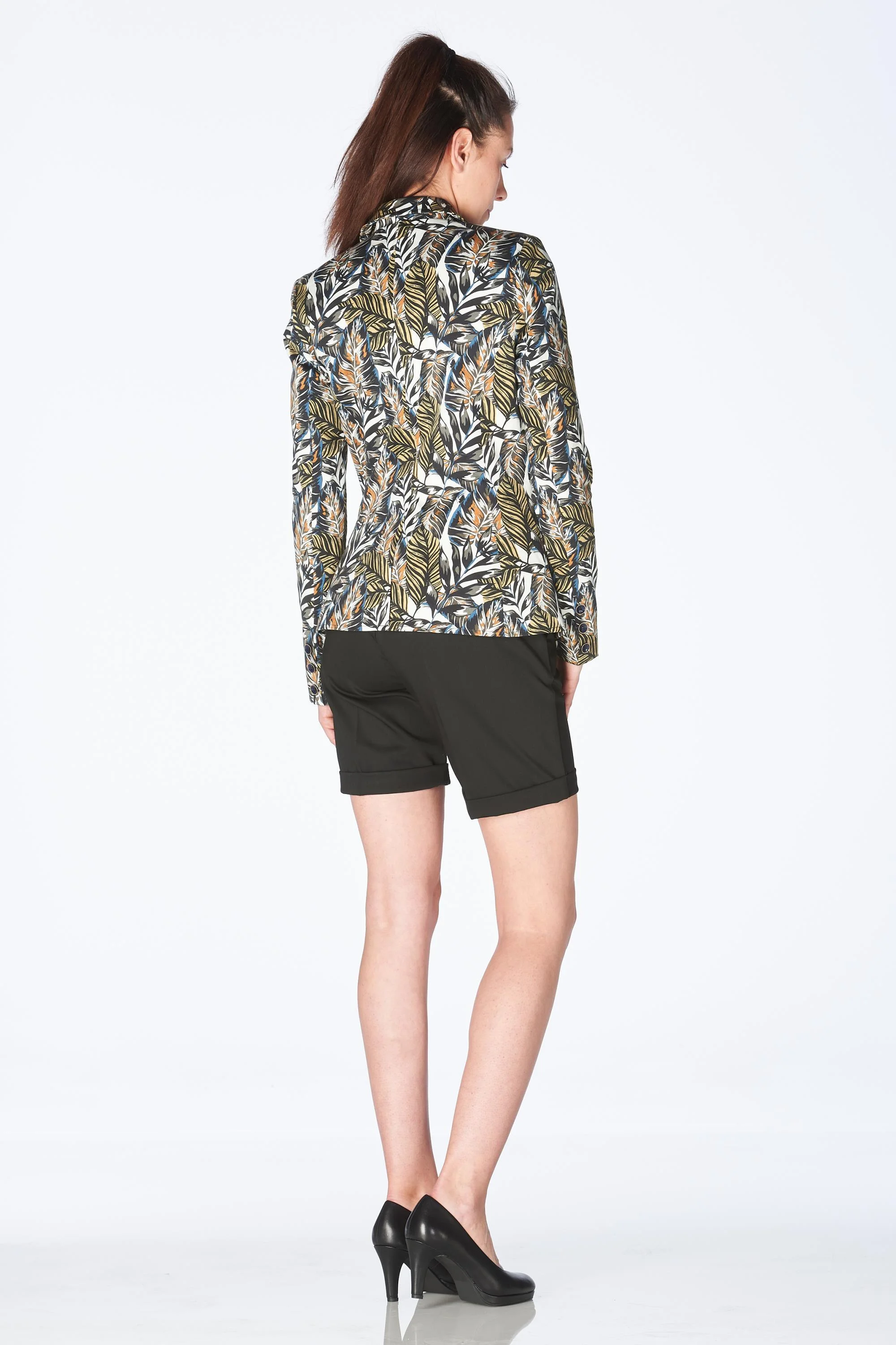 Claudia blazer tropical print