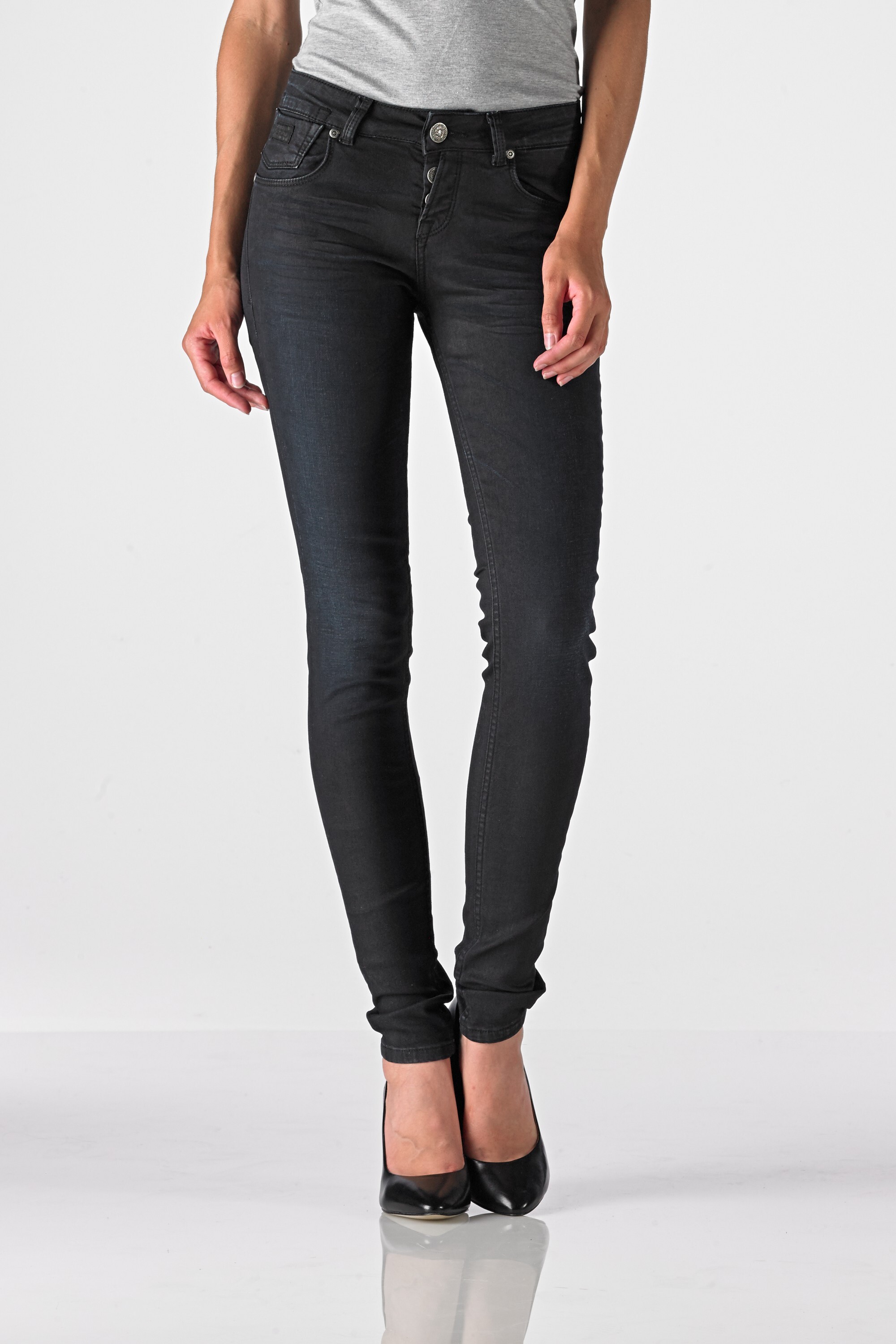 Lilly - Superslim (Black Coated Indigo)
