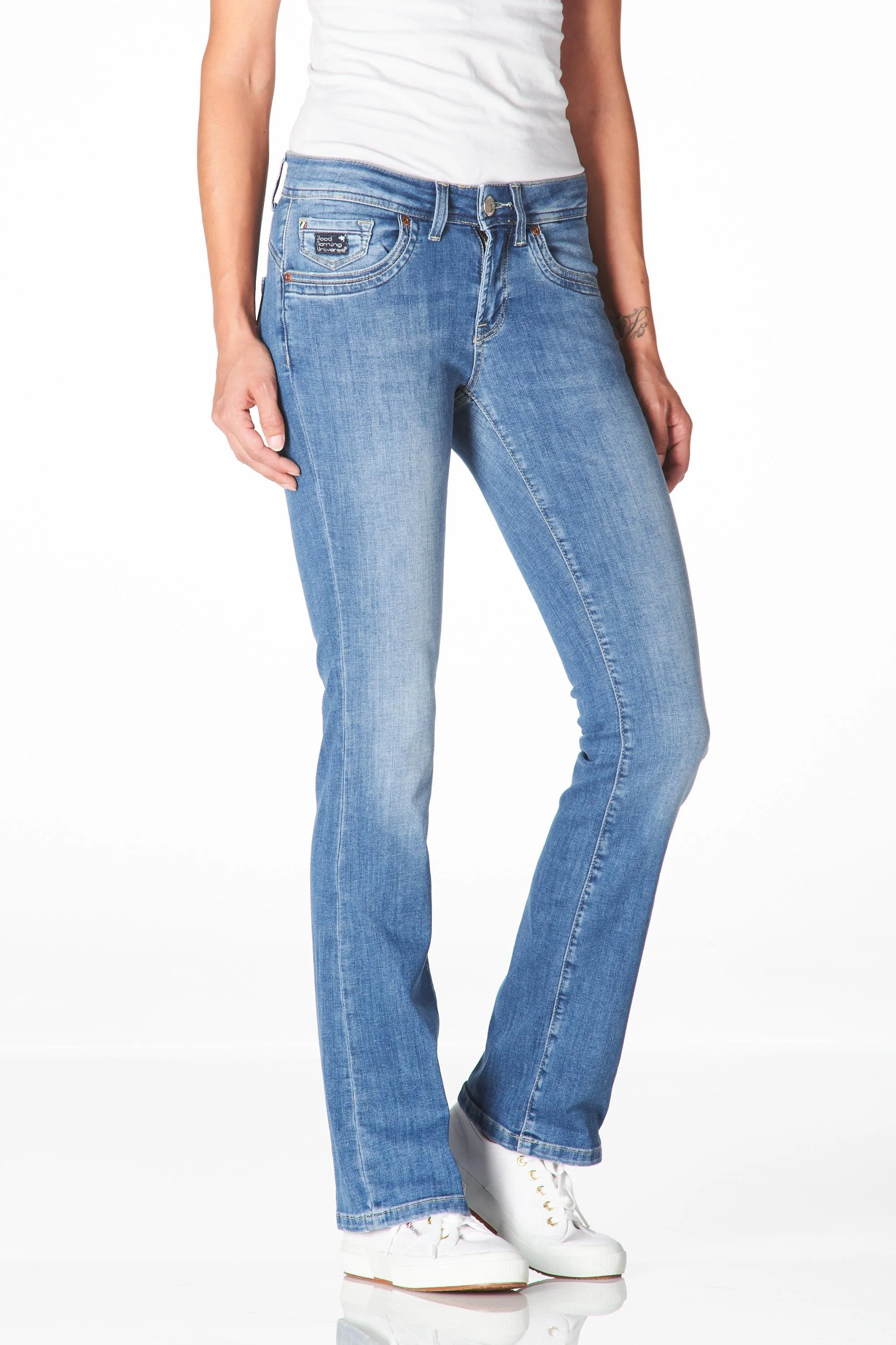 Belinda midblue used, Length 32,5 inch