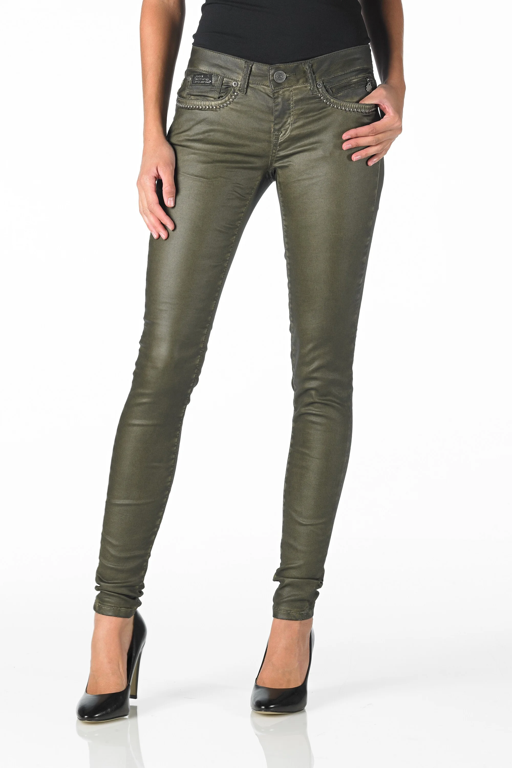 Merty Superslim Olive (Coated Oil Dyed)