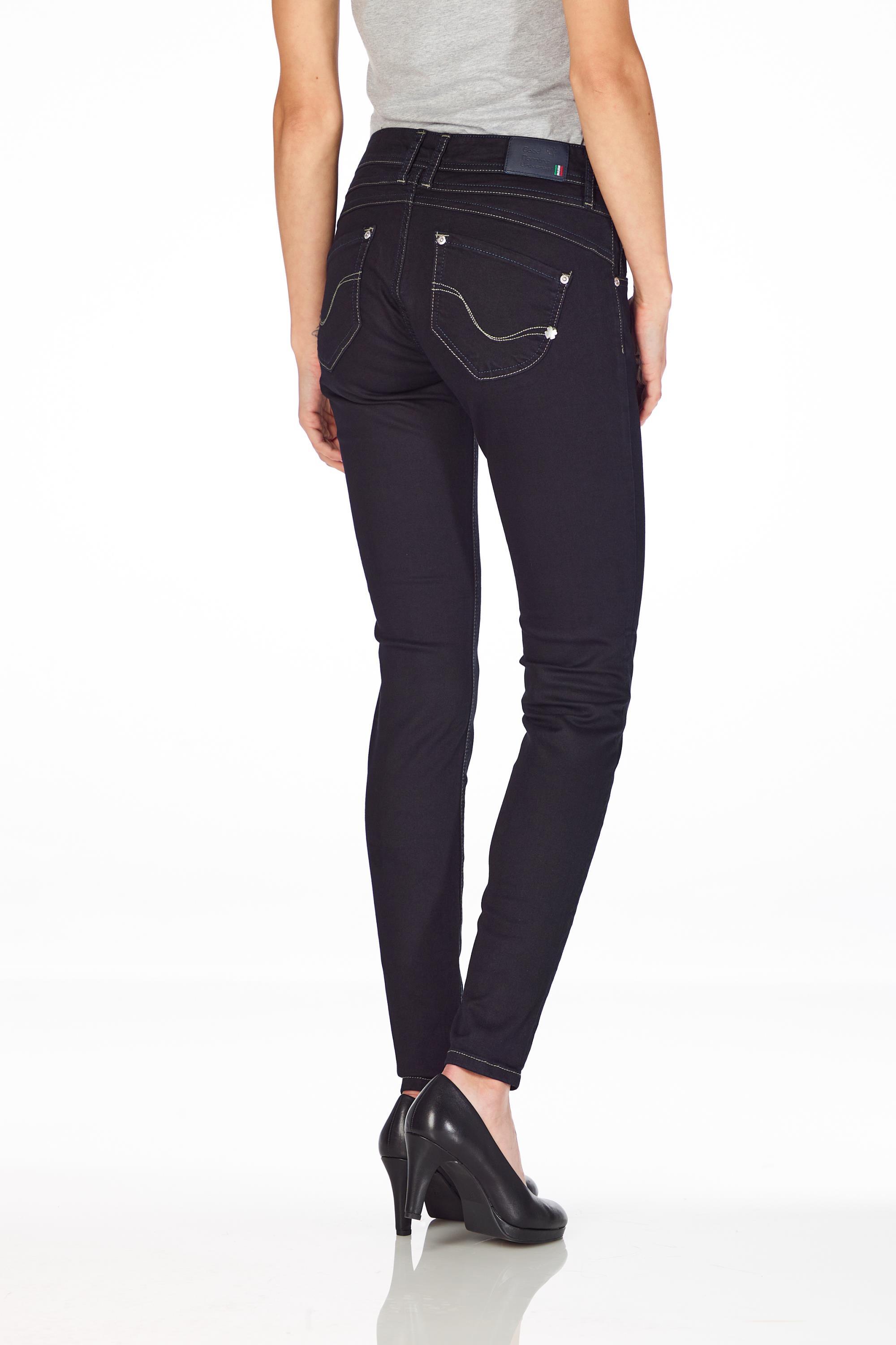 Manuela blue black prewashed