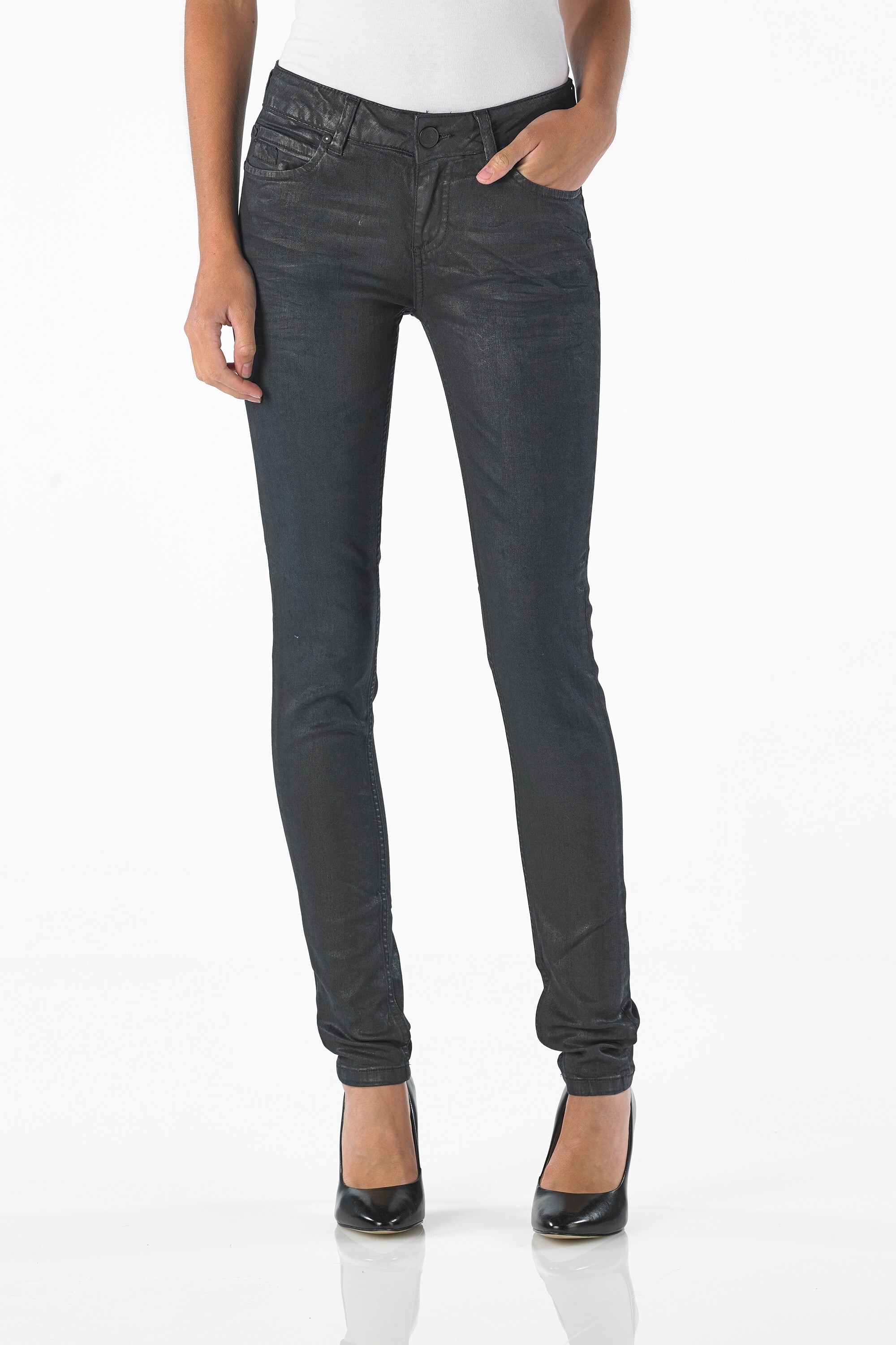 Diamond - Slim (Black Indigo Coated)