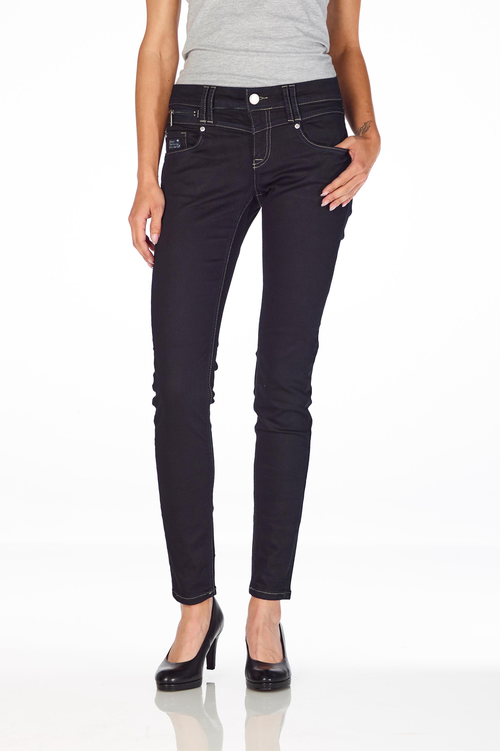 Manuela blue black prewashed