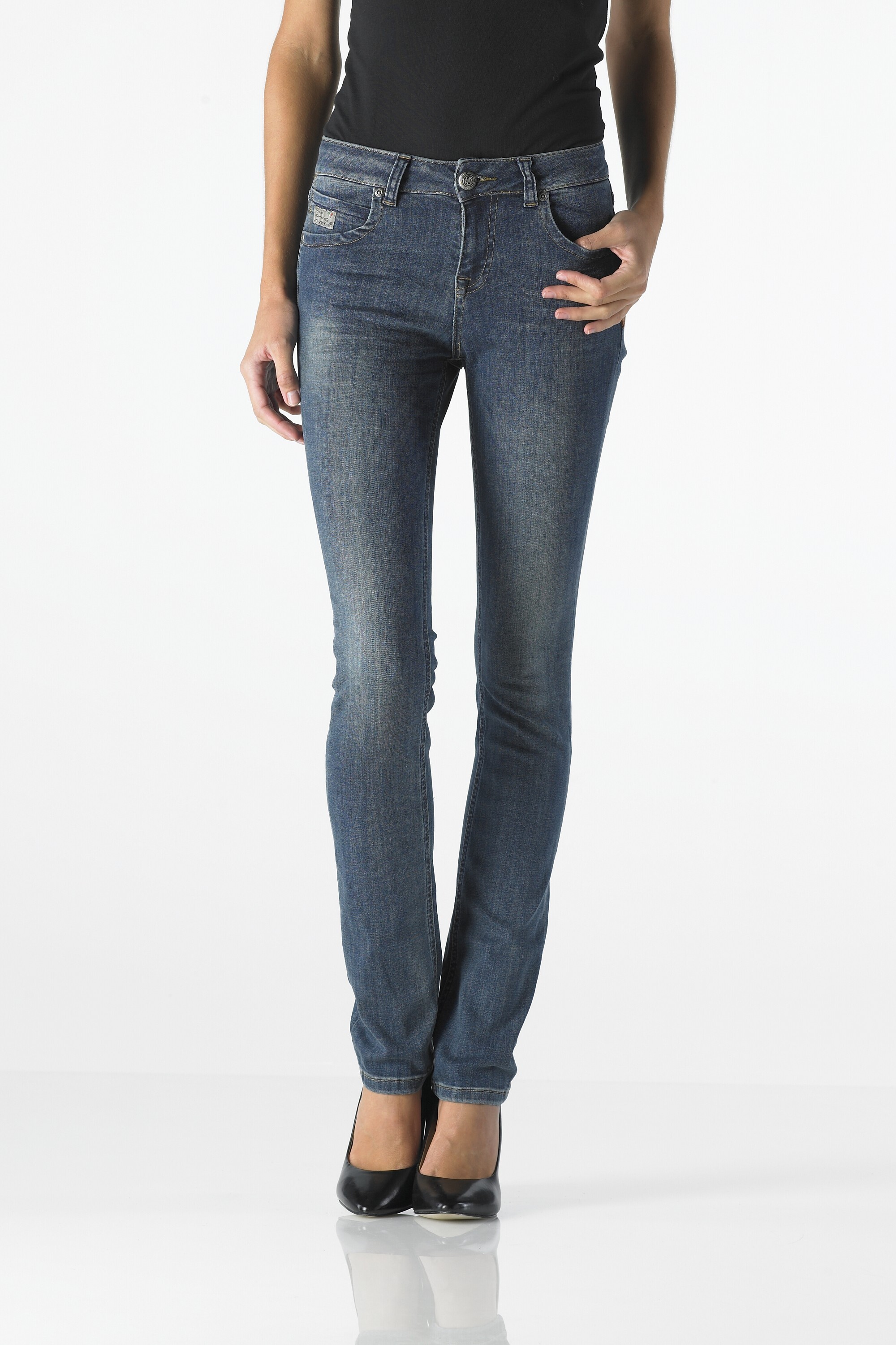 Pearl - Highwaist Slim (Dirty Super Vintage)
