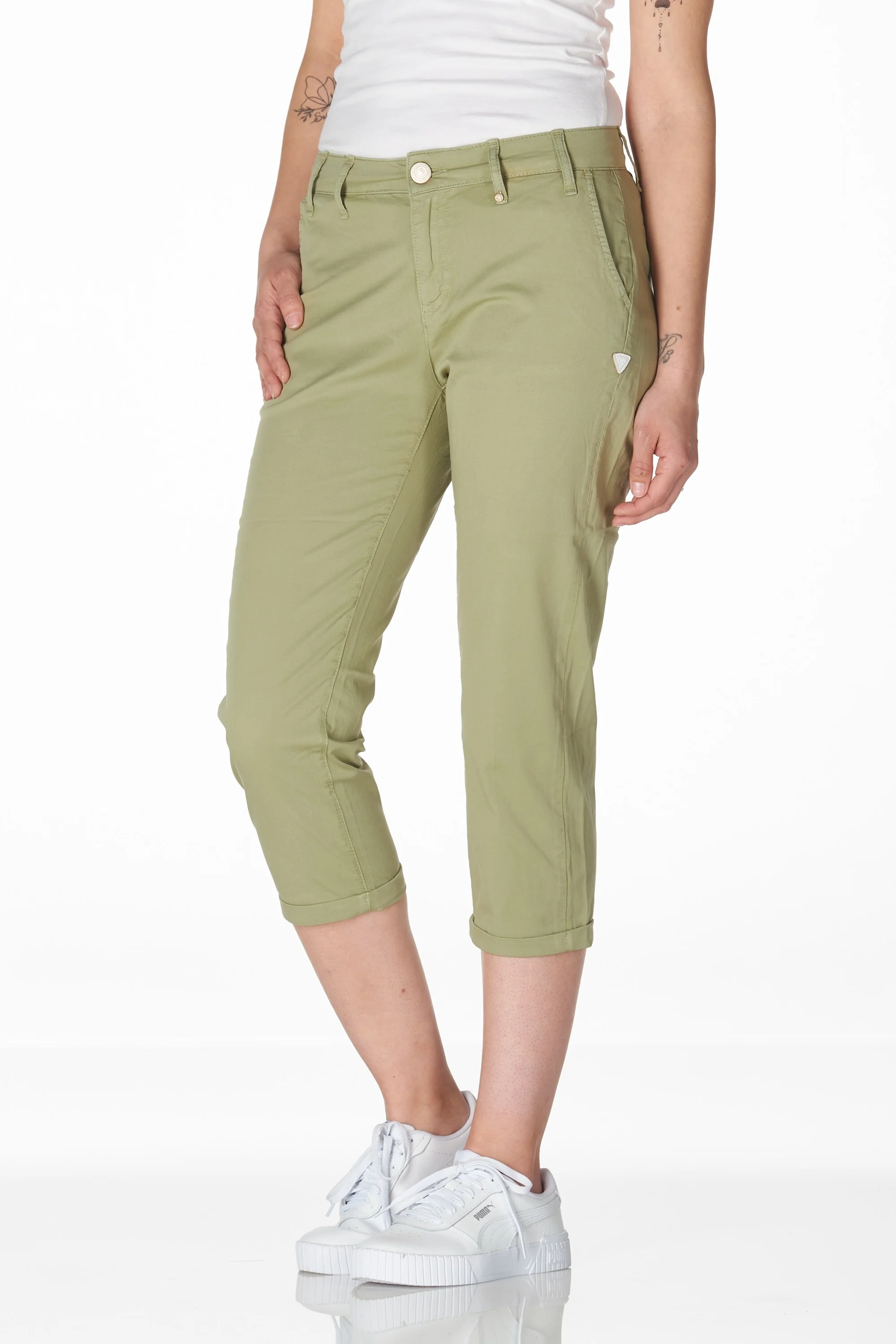 Naples 3/4 chino schilf
