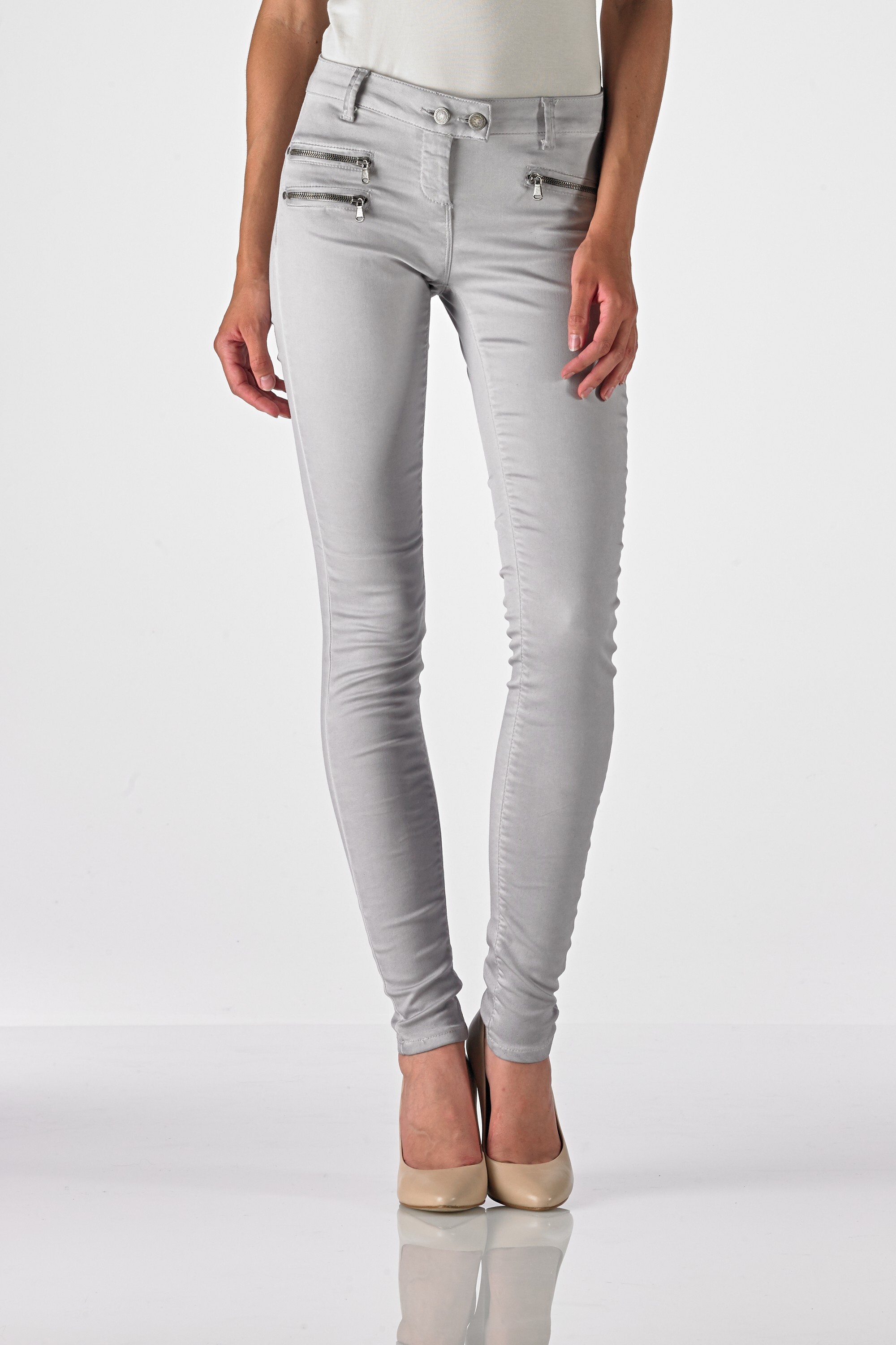 Sandy - Superslim (Satin Cotton Oil Dyed Silver)