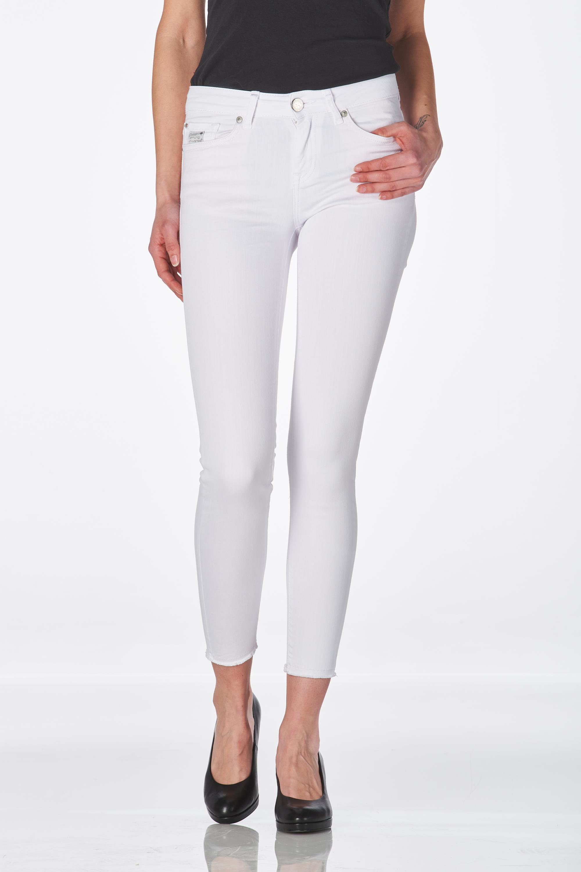 Tesla cropped white, length 27,5 inch