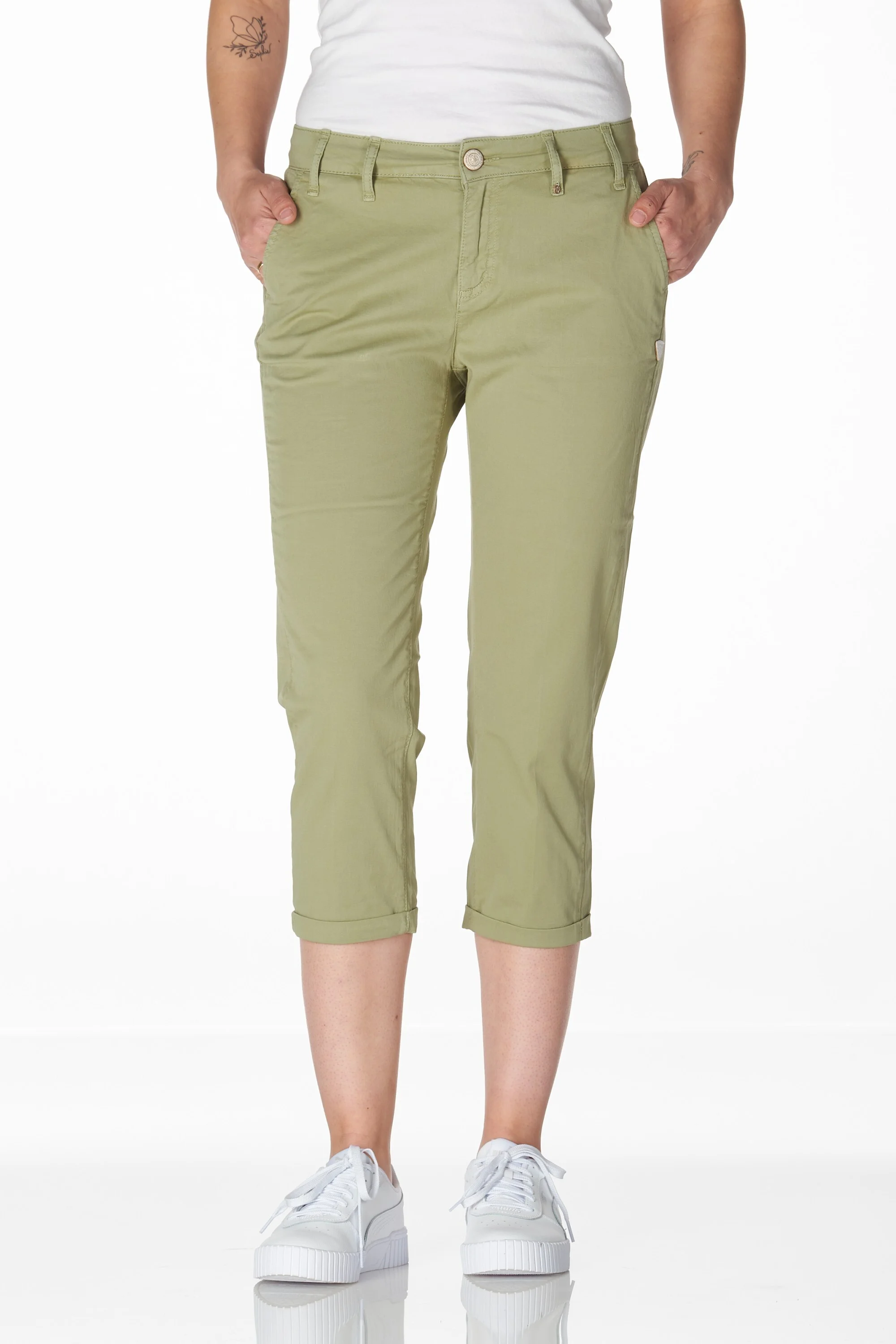 Naples 3/4 chino schilf