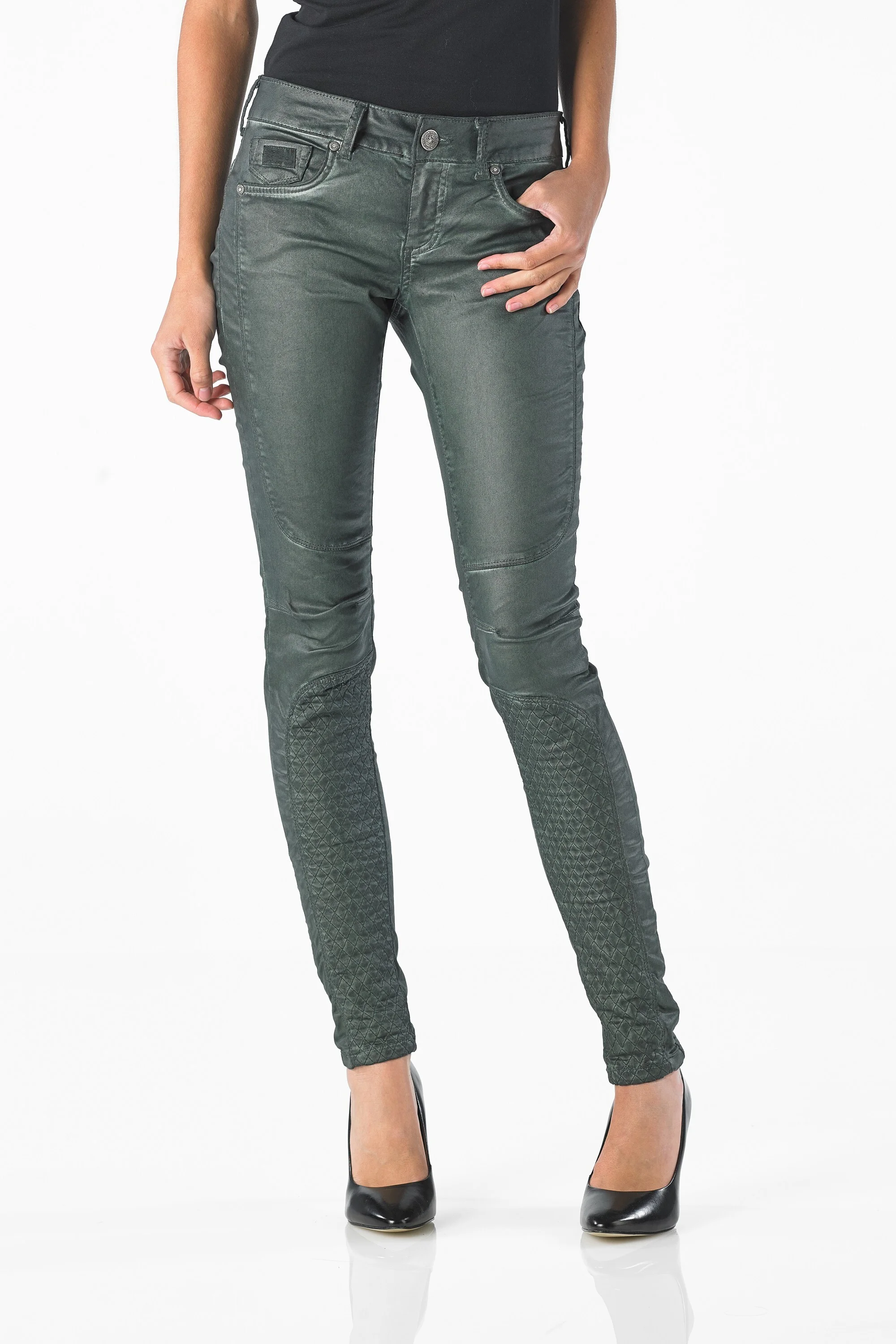 Tori - Superslim (Coated Oil Dyed Olive)