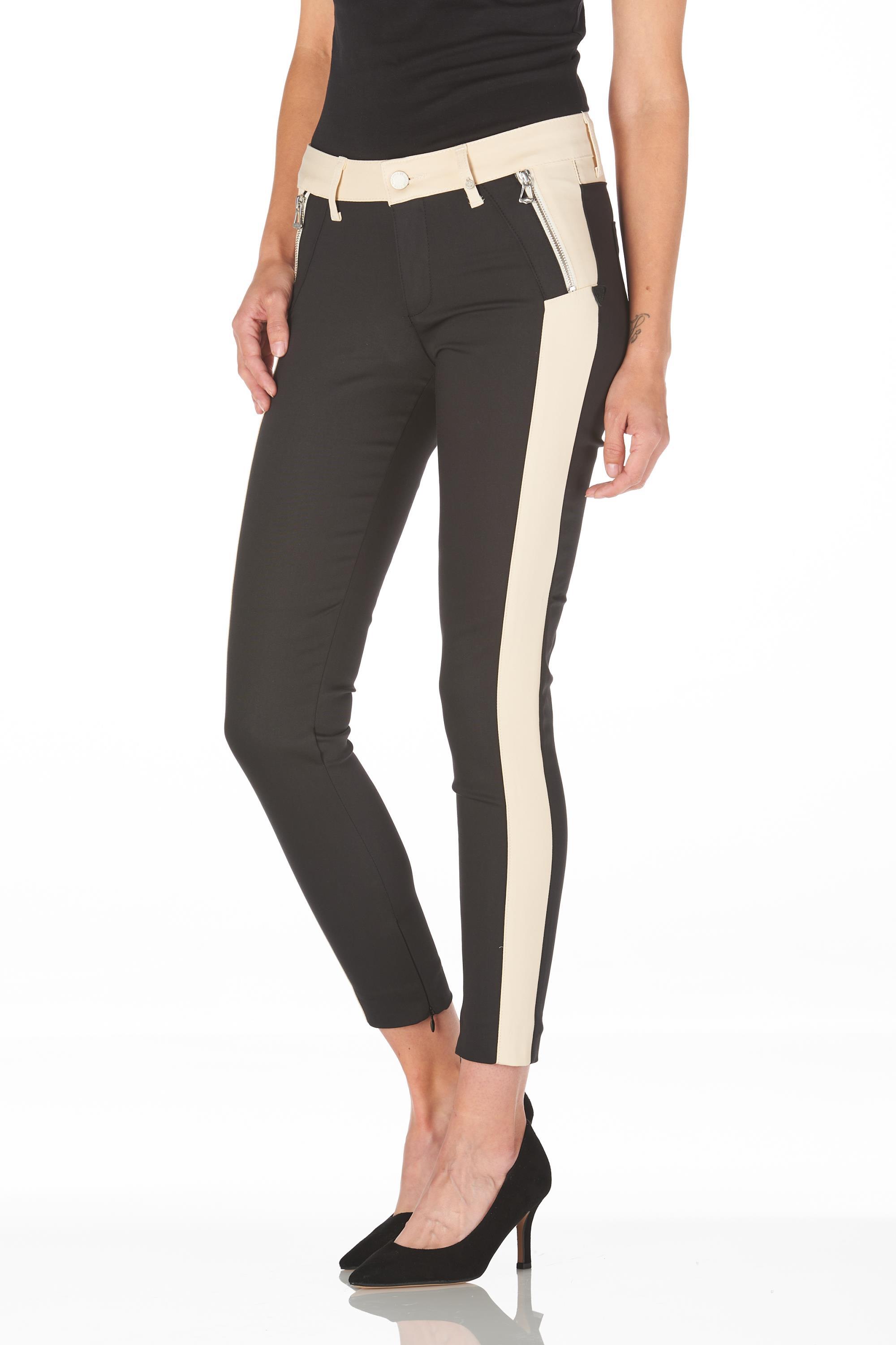 Bonita black-creme stripe
