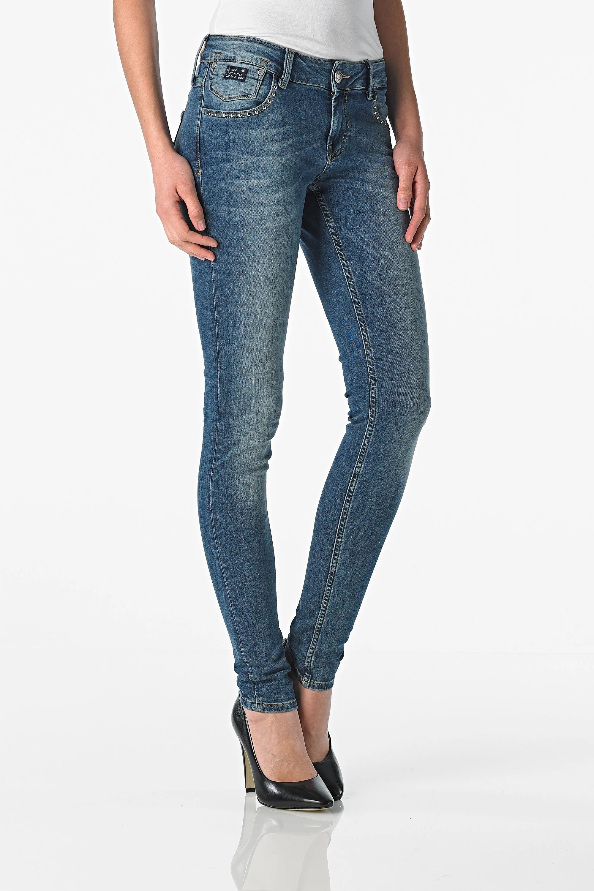 Lilly - Slim (Midblue Used Deco)