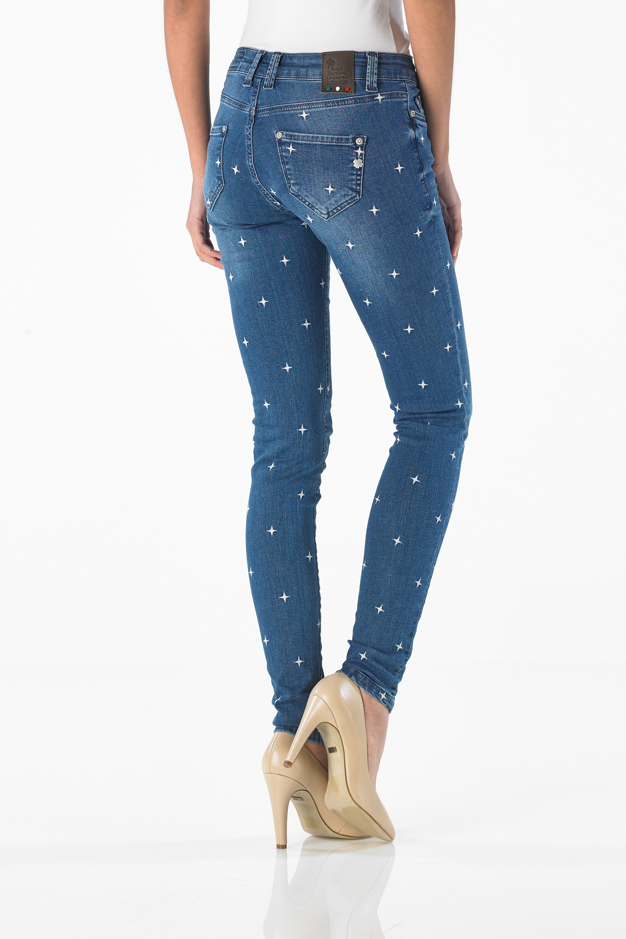 Merty - Slim (Midblue Fantasy  Embroidery)
