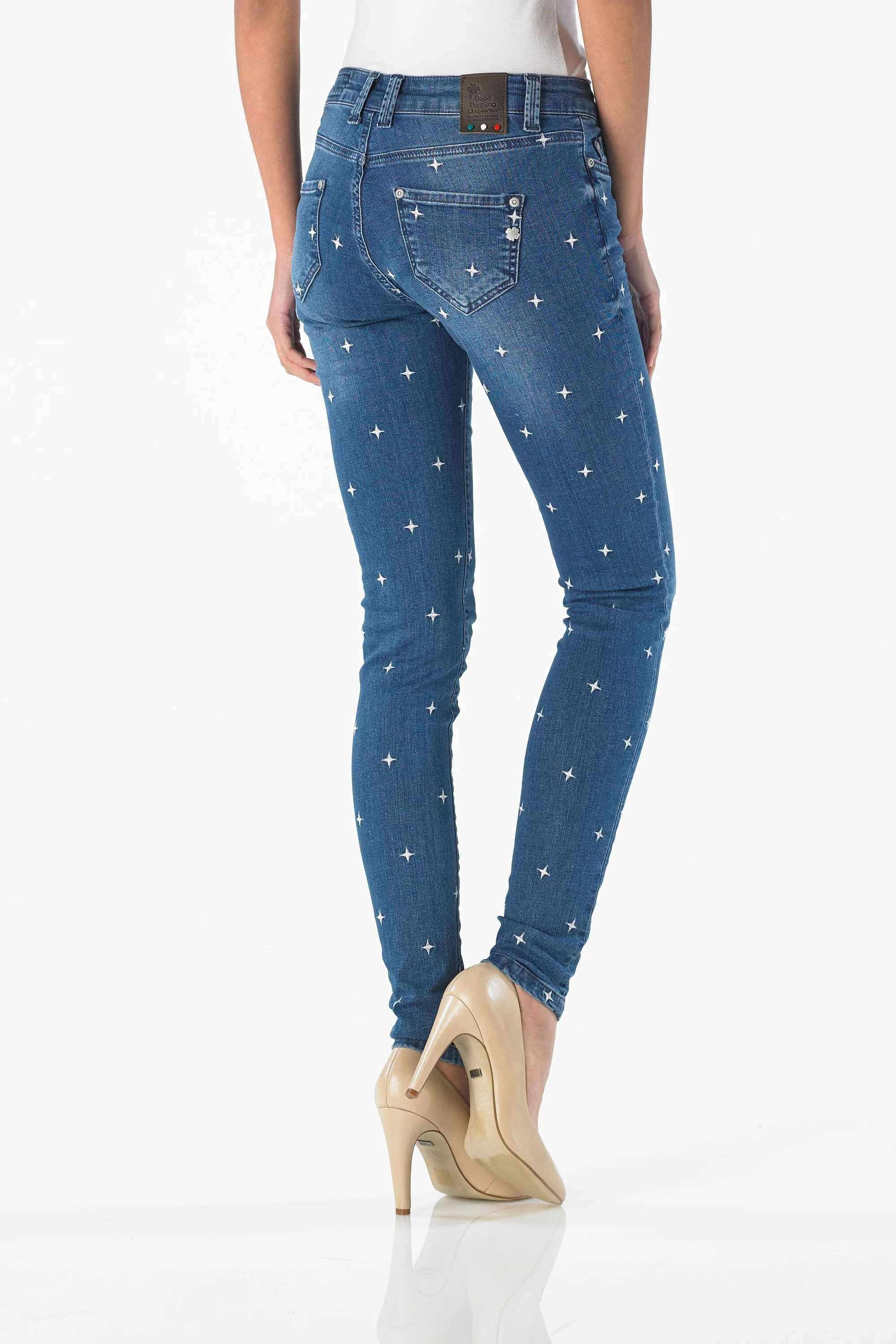 Merty - Slim (Midblue Fantasy  Embroidery)