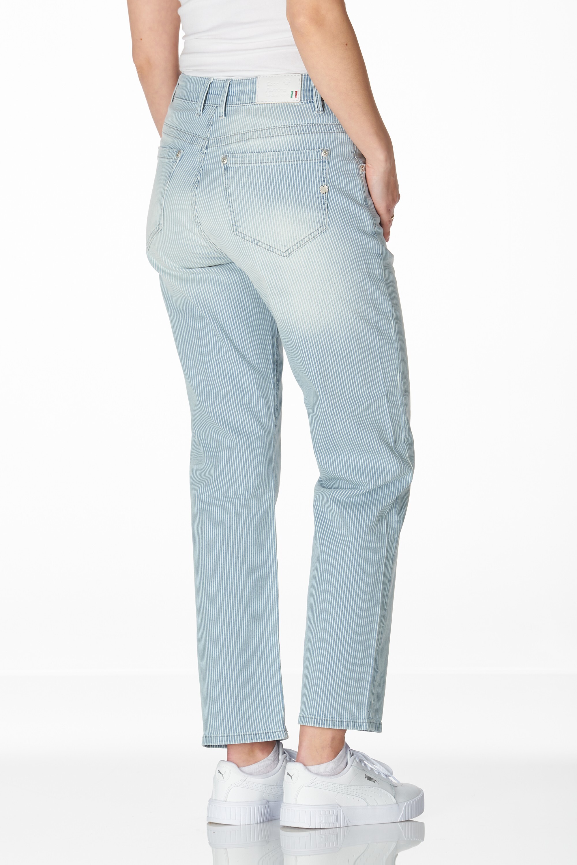 Lucia denim used stripe