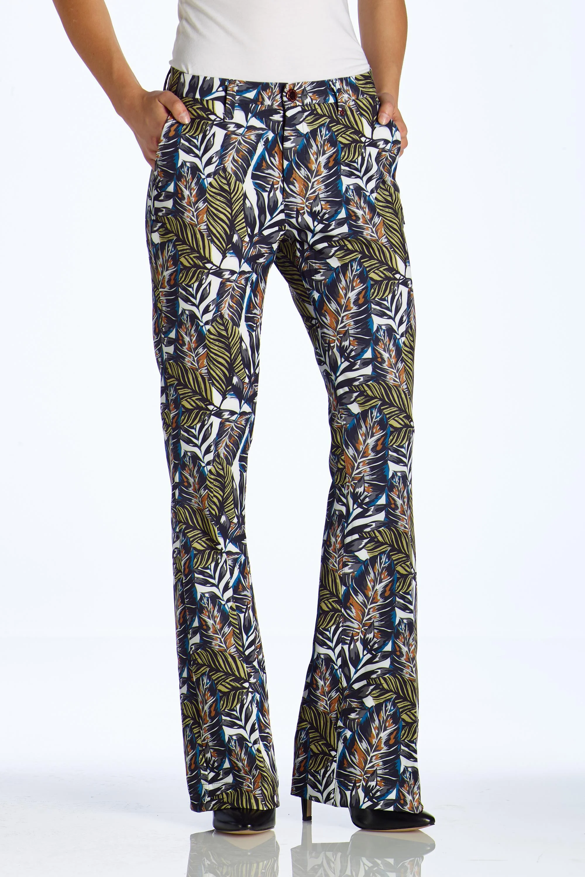 Dolce flower print flare