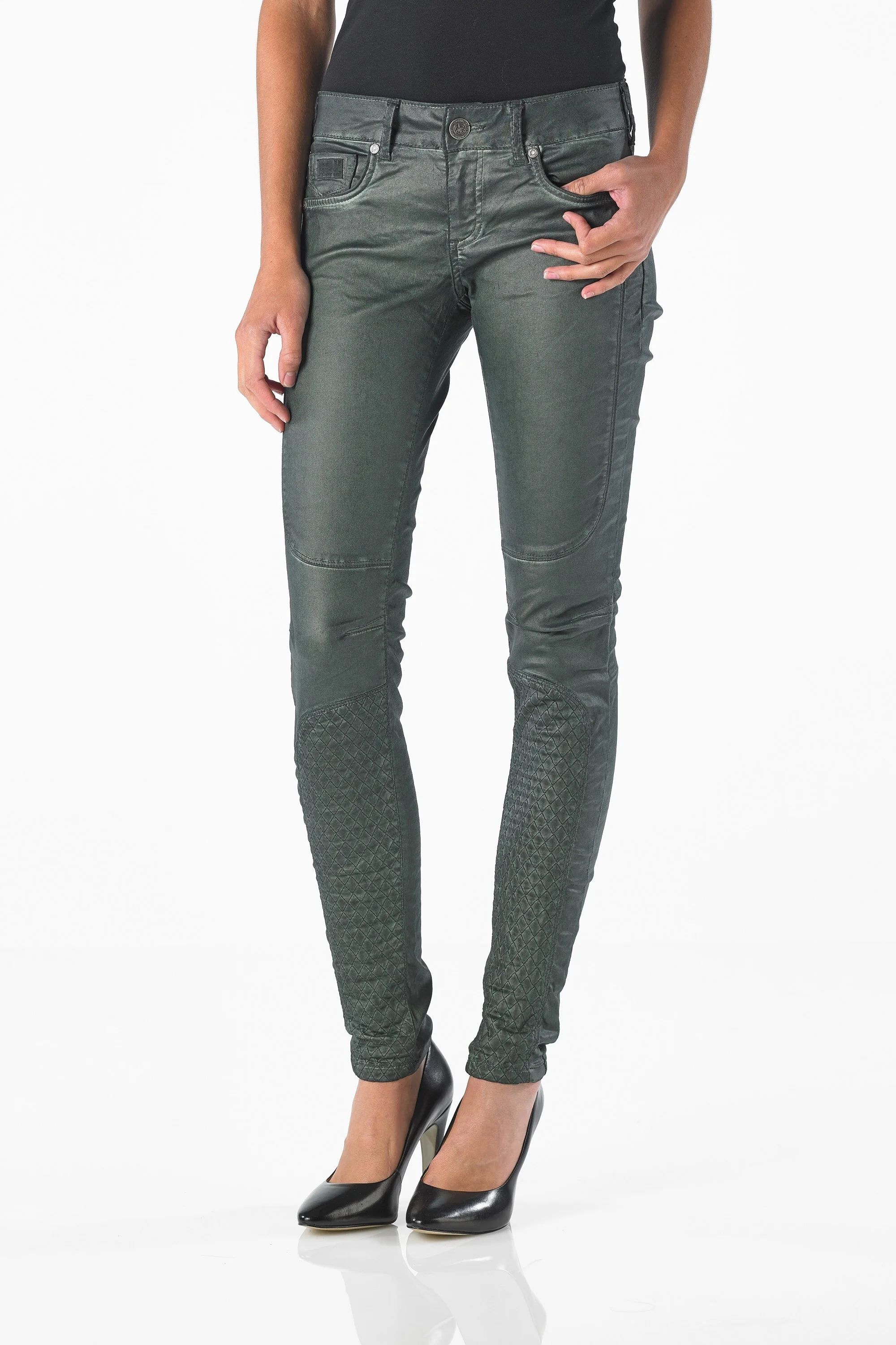 Tori - Superslim (Coated Oil Dyed Olive)