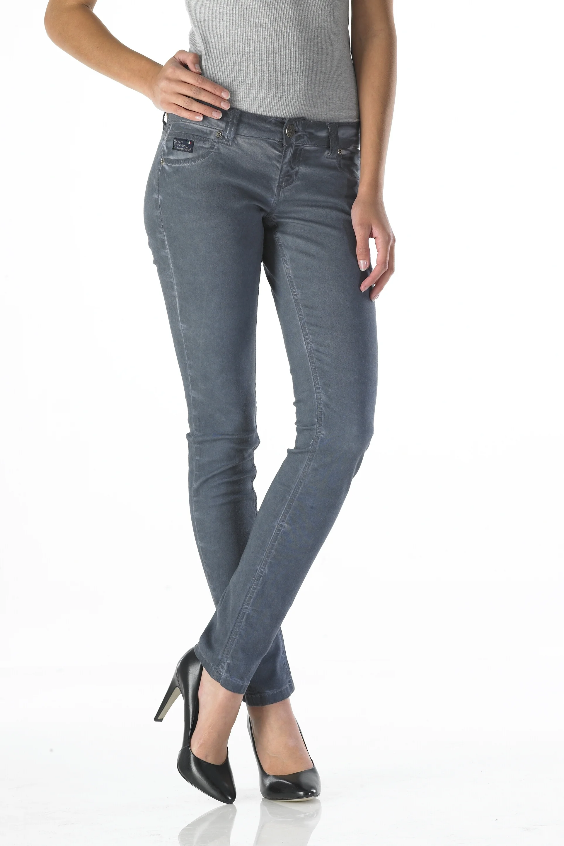 Diamond - Slim (Oil Dyed Blue Grey)