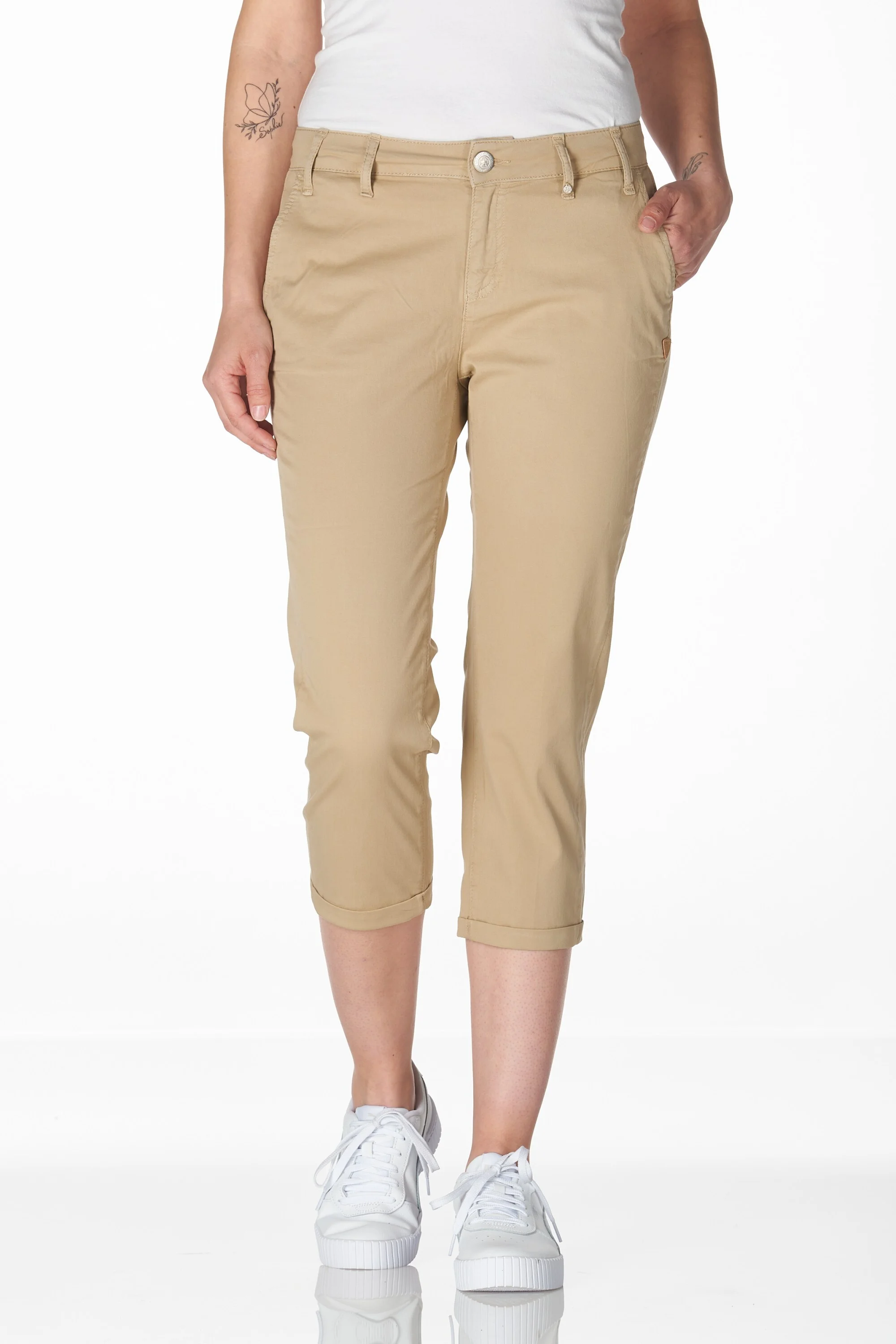 Naples 3/4 chino beige