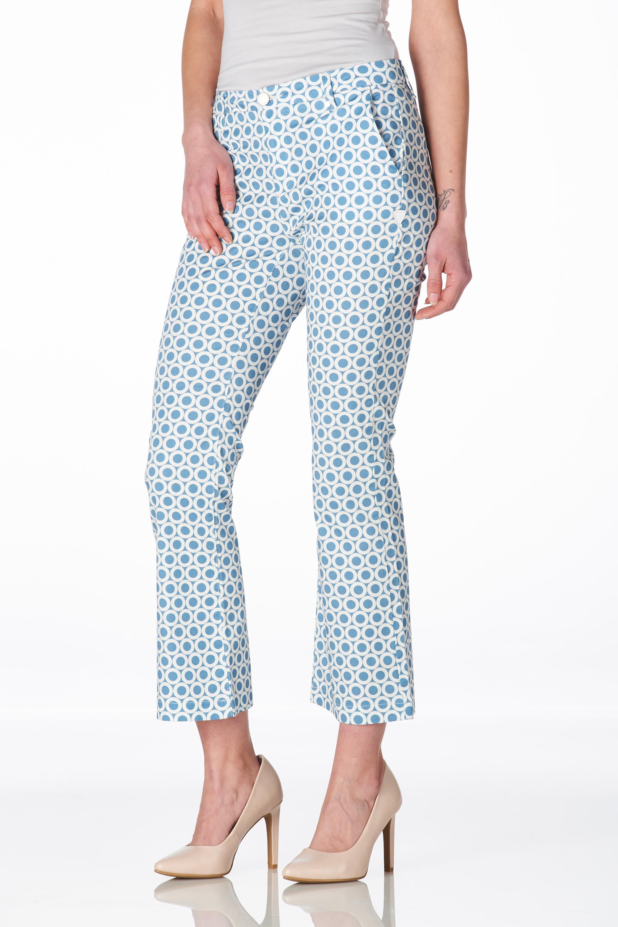 Lima circle print taube-white, length 27,5 inch