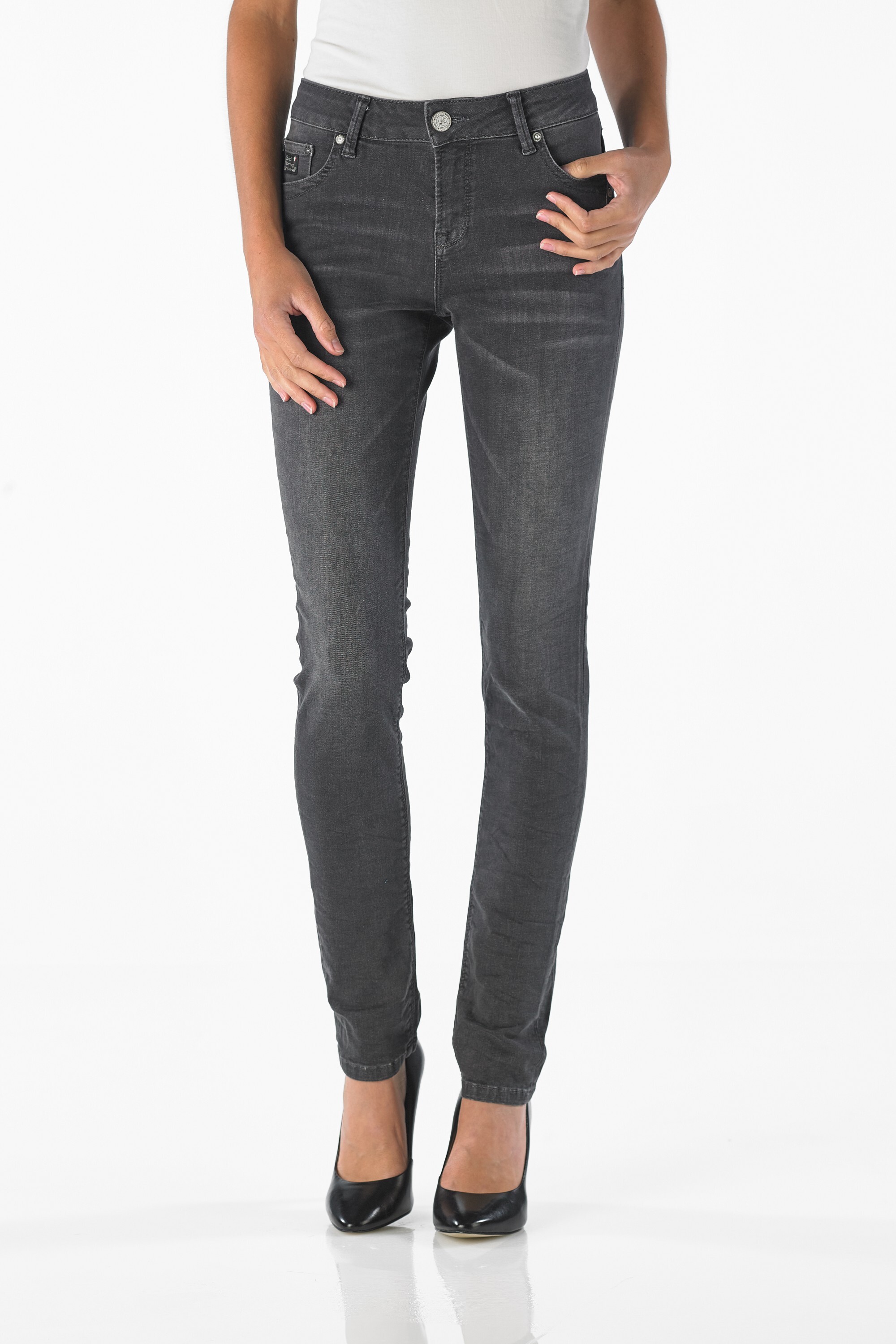 Sunny - Highwaist Slim (Black)