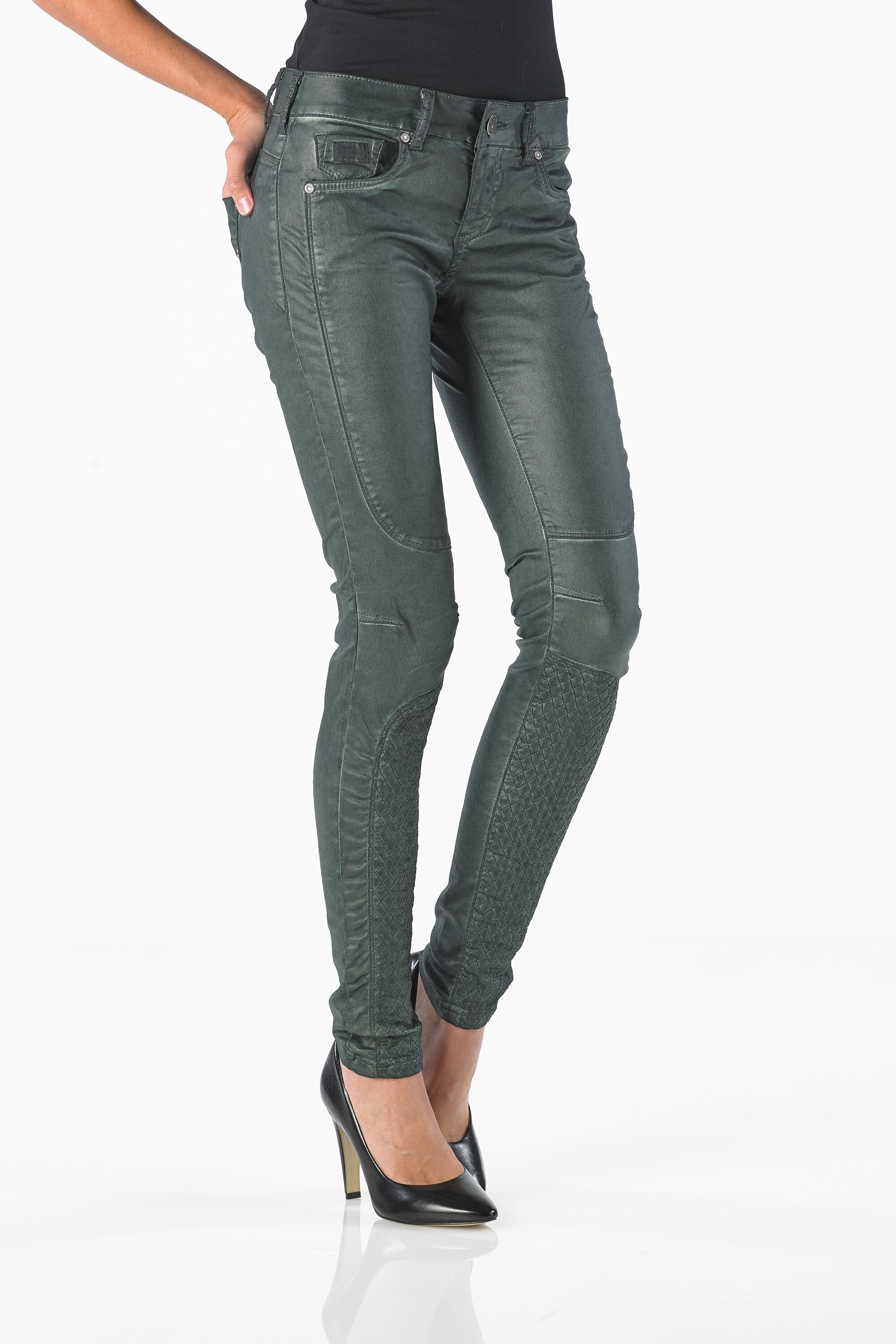 Tori - Superslim (Coated Oil Dyed Olive)