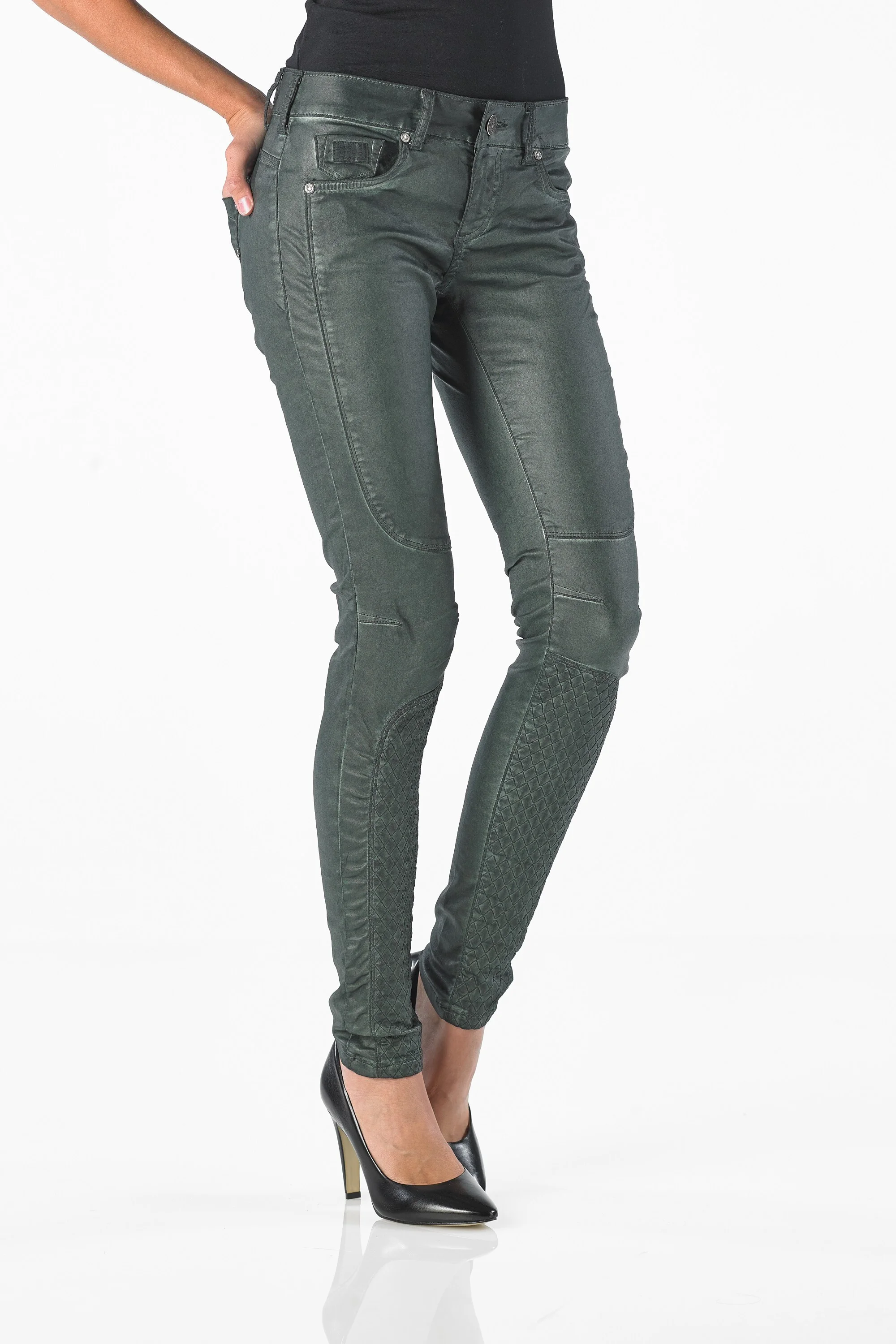 Tori - Superslim (Coated Oil Dyed Olive)